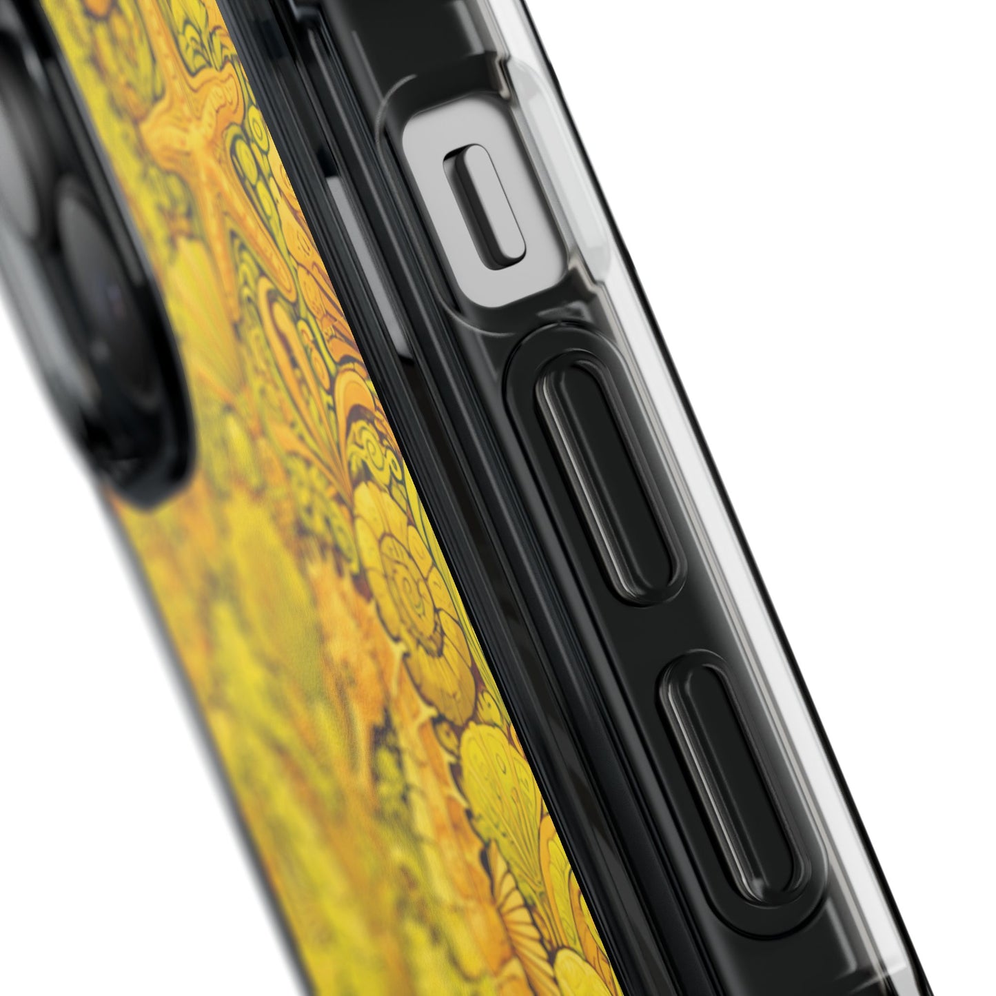 Seahorses/Yellow Magnetic Clear Phone Case, Many Models