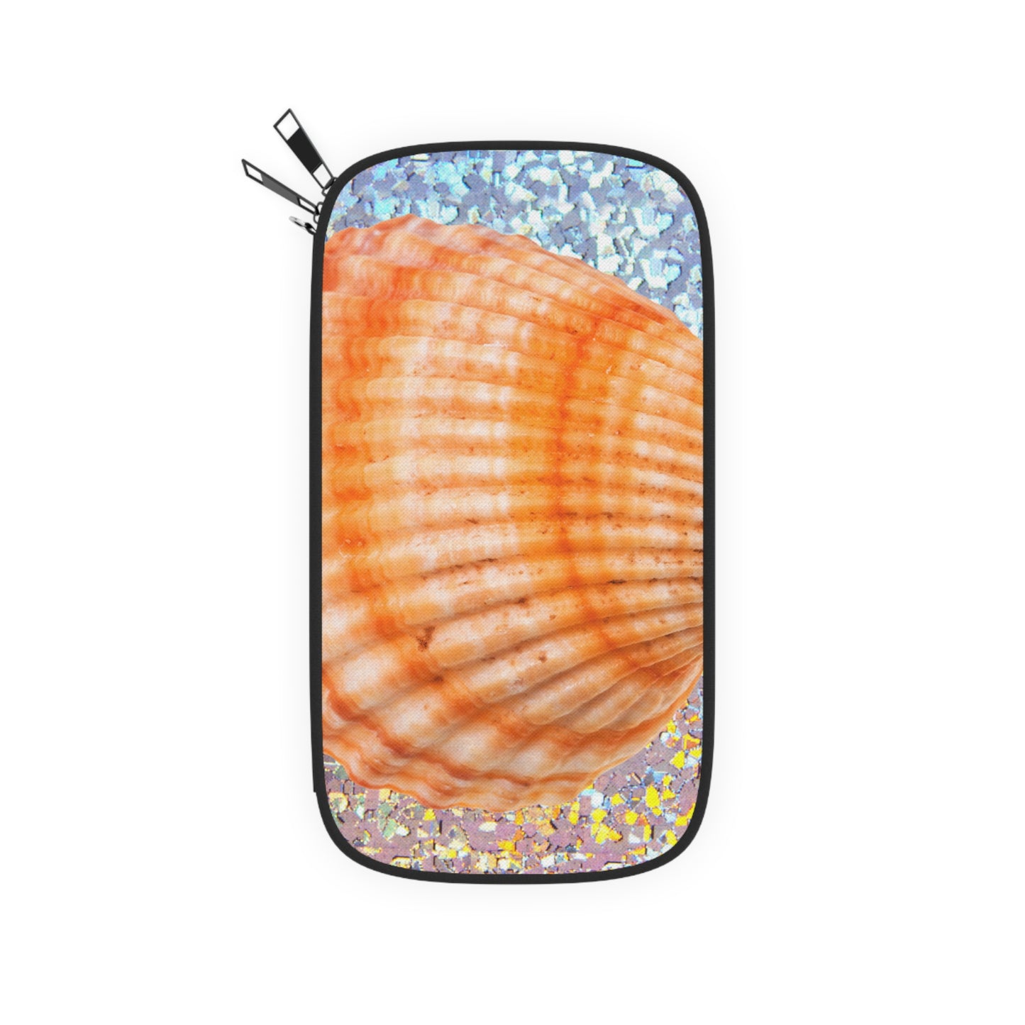Passport Wallet – Perfect for Travelers & Adventurers / Disco Orange Scallop