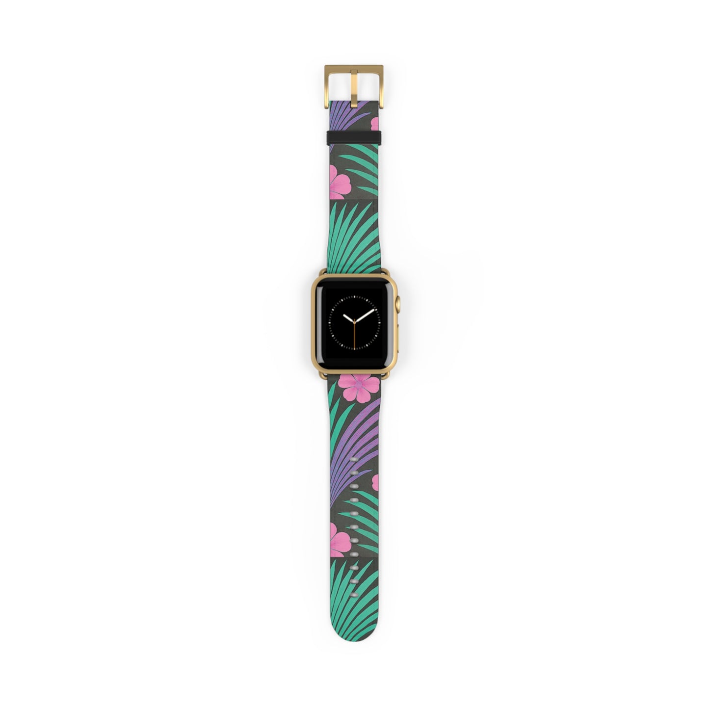 Apple Watch Band - Midnight Hibiscus Deco/Pink