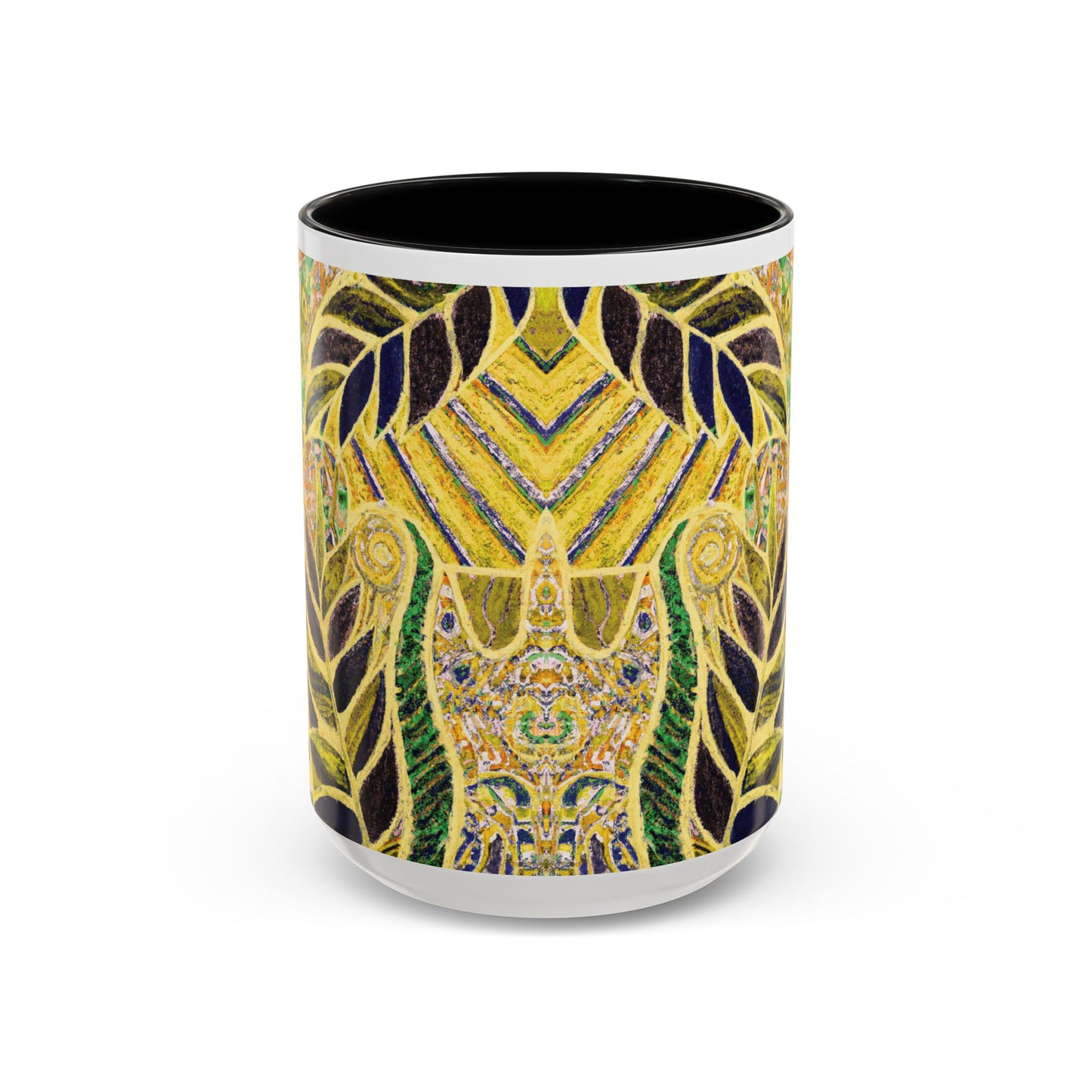 Accent Color Coffee Mug (11, 15oz), Amazon Whimsy/Yellow, Various Colors