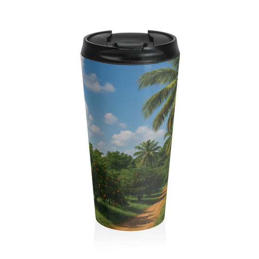 15 oz. Stainless Steel Travel Mug / Tropical Grove