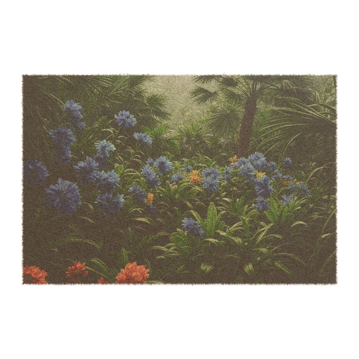 Tropical Doormat - Vibrant Coconut Fiber Entrance Mat / After a Rainforest Rain