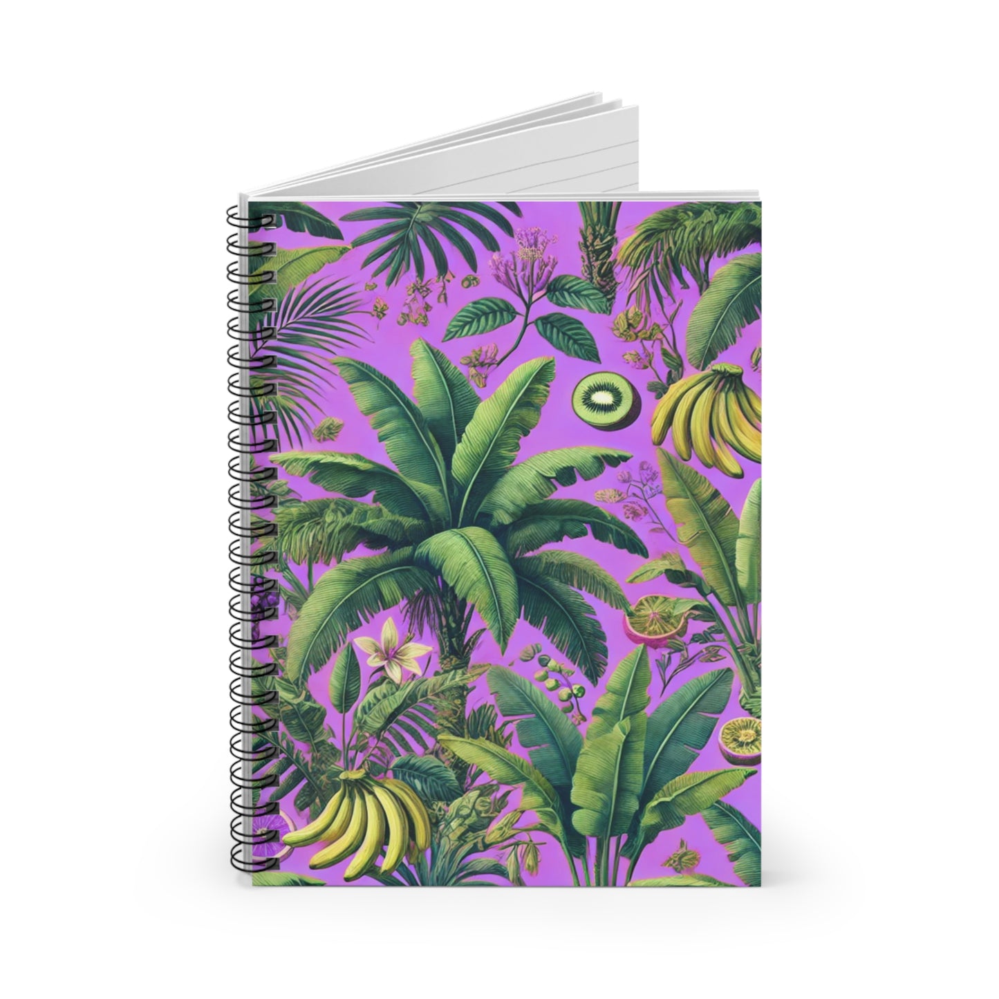 Spiral Notebook - More Tropical Fruit, Deep Lilac