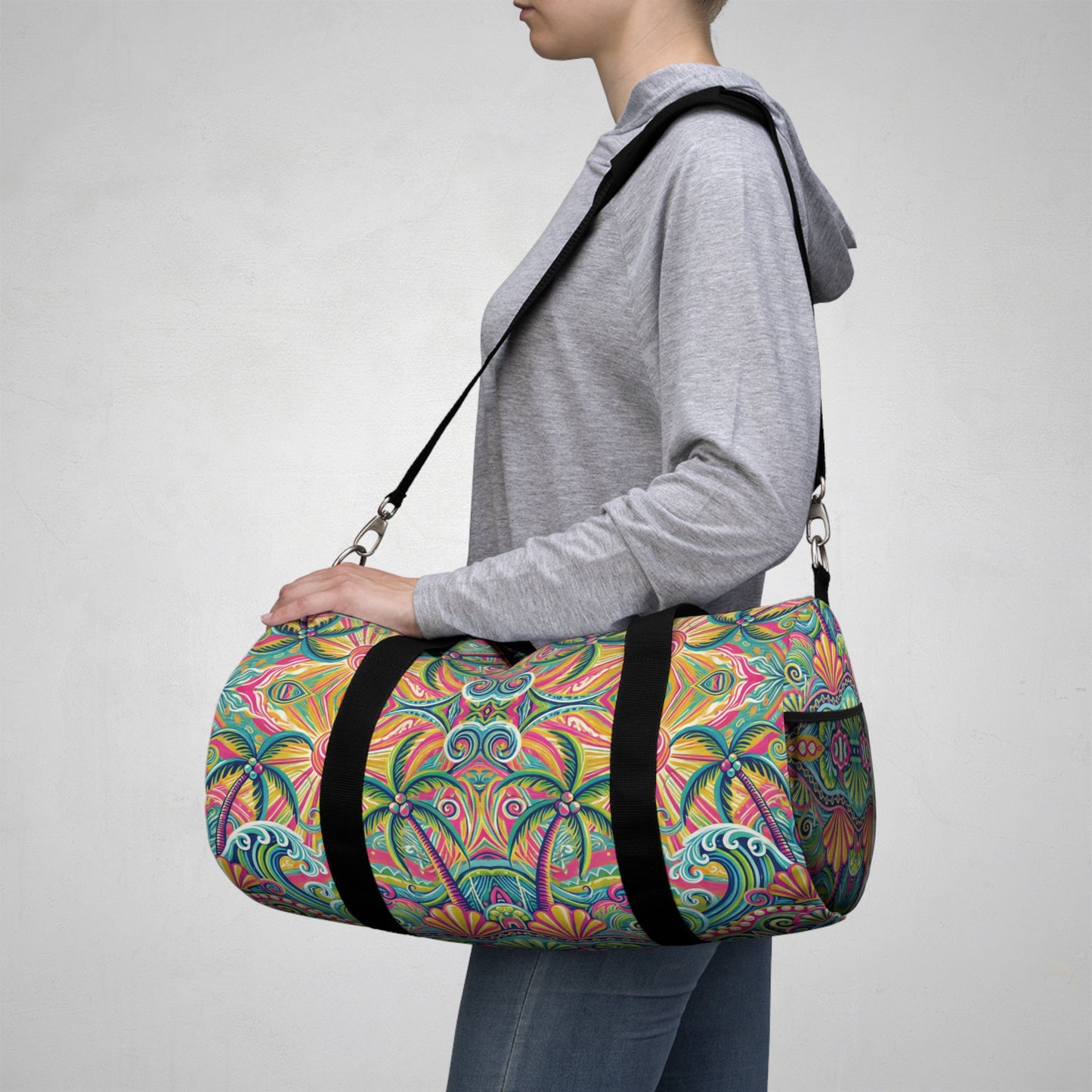 Tropical Rainforest Duffel Bag - Perfect for Travel and Gym / Kaleido Bay