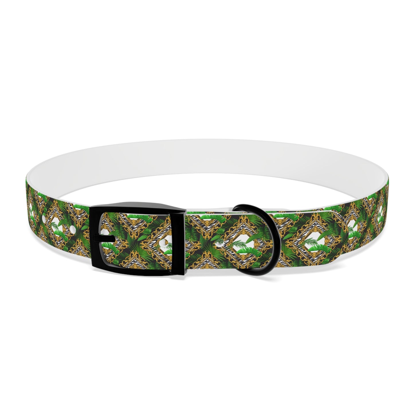 Dog Collar - Jungle Luxe White