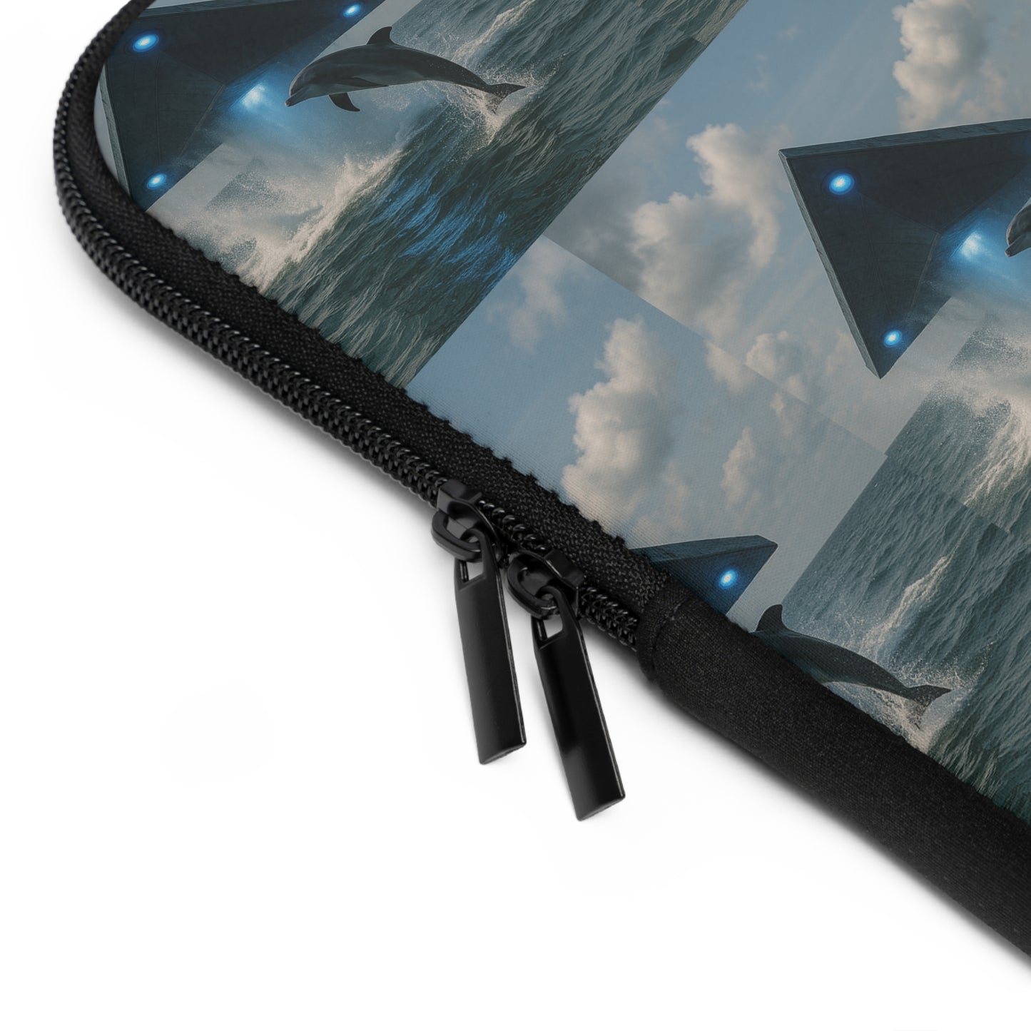 Tropical Laptop Sleeve, 5 Sizes - Perfect for Ocean Lovers / UFO and Dolphin