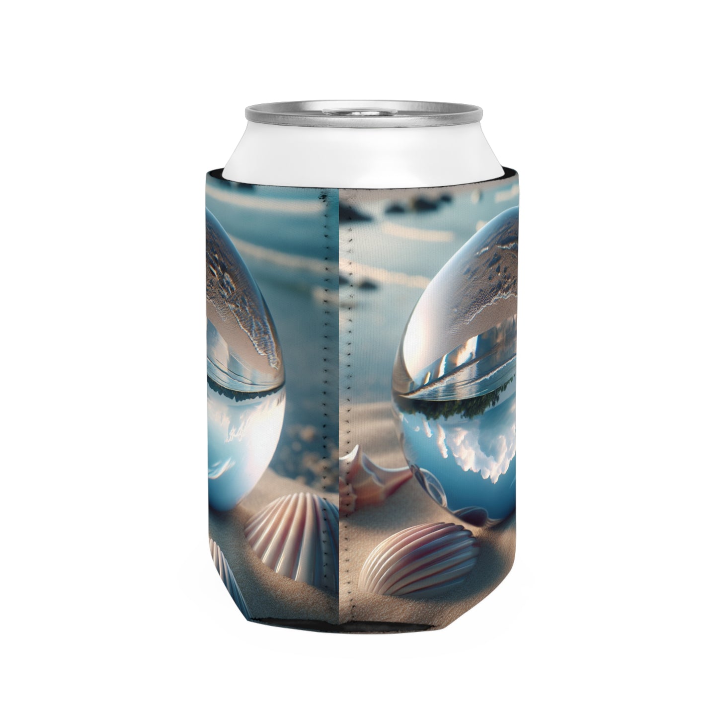 Beach Illusion Ball Cooler Sleeve - Perfect for Outdoor Picnics
