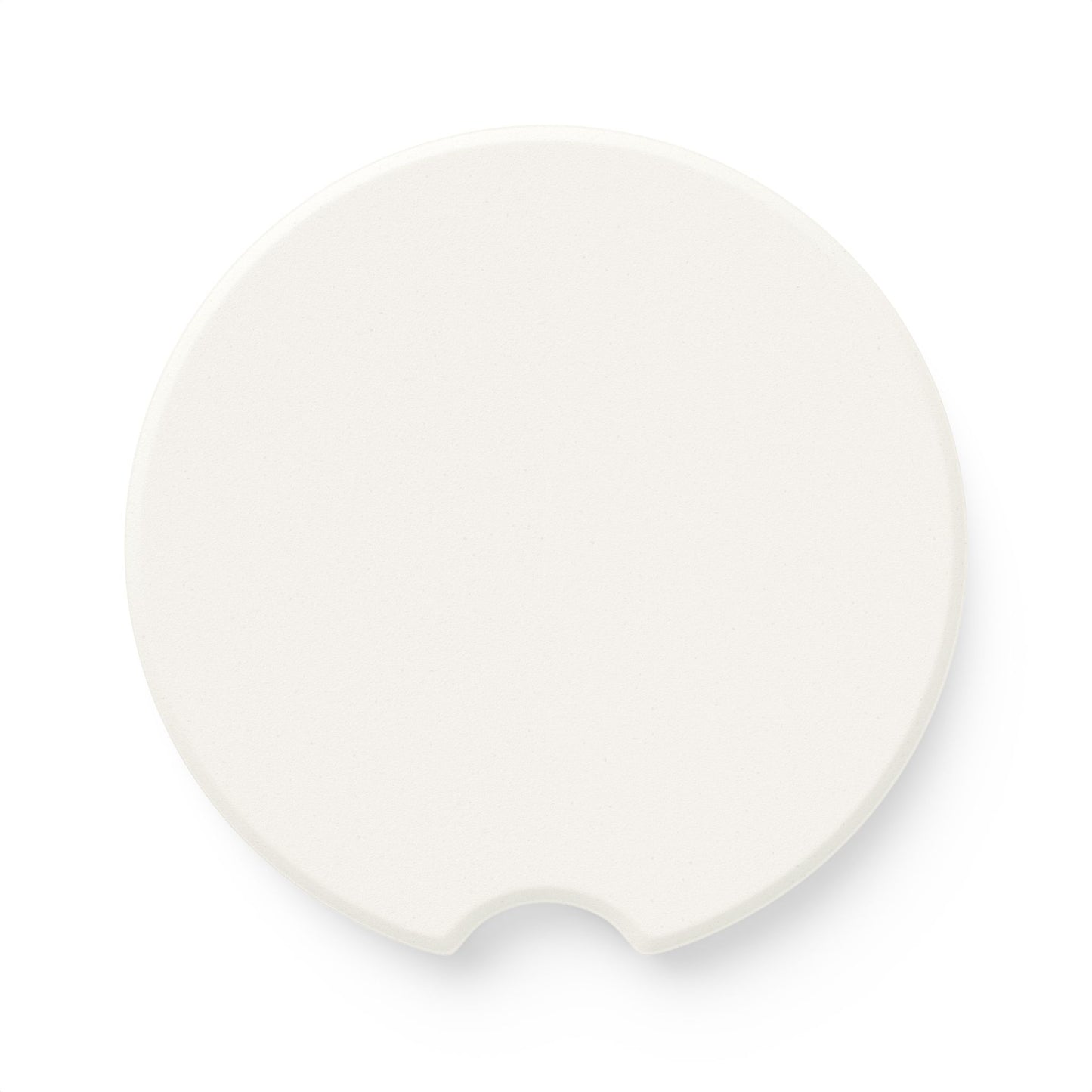 Soapstone Car Coaster - Disco White Pearl Oyster