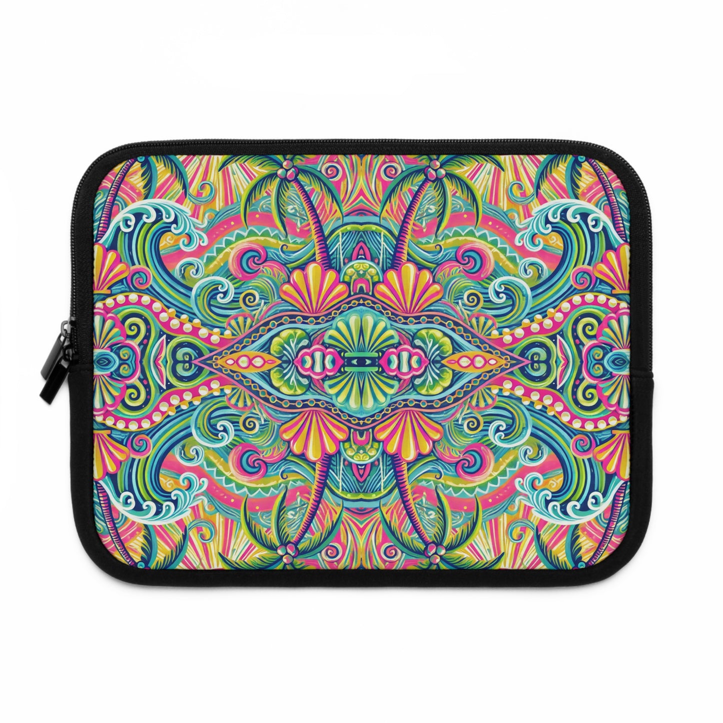 Tropical Laptop Sleeve, 5 Sizes - Perfect for Beach Lovers & Students / Kaleido Bay