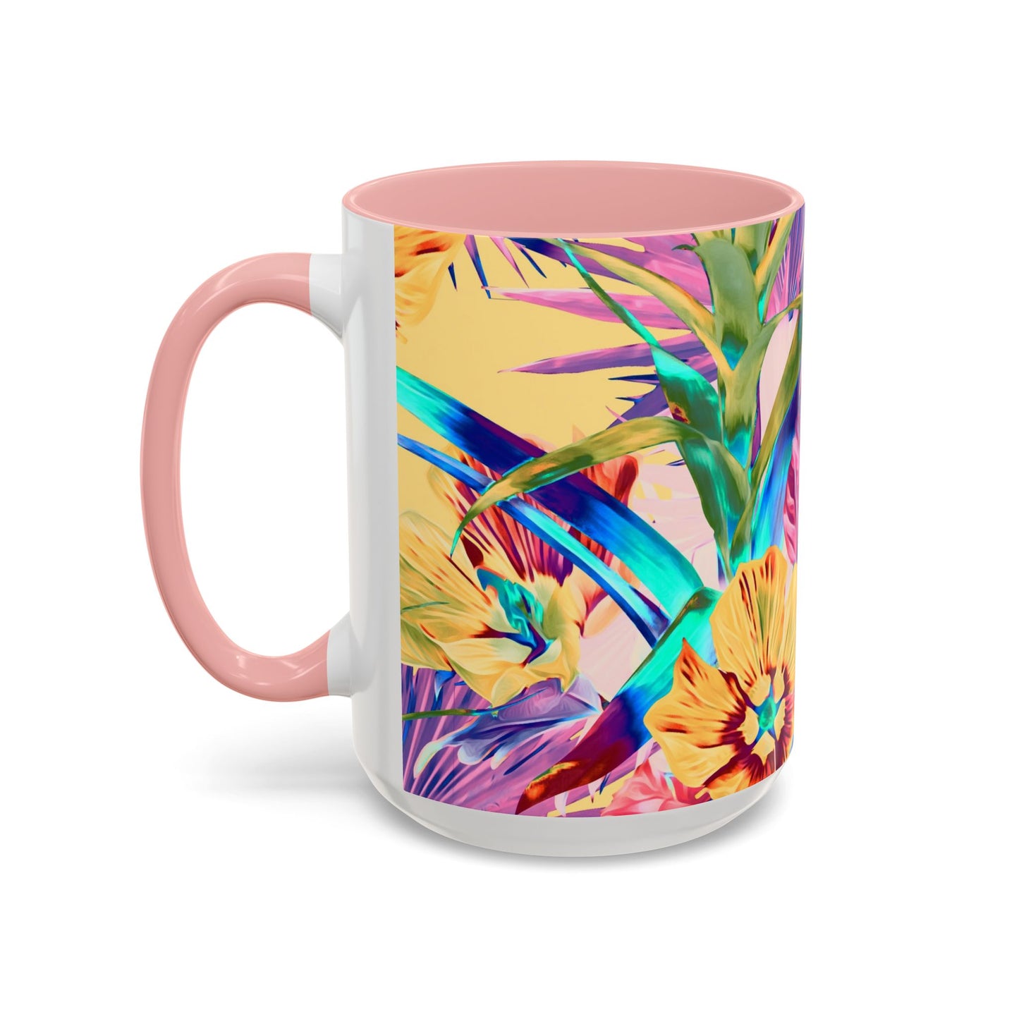 Accent Coffee Mug (11, 15oz), Plant Palooza, orange sherbet / Various Colors