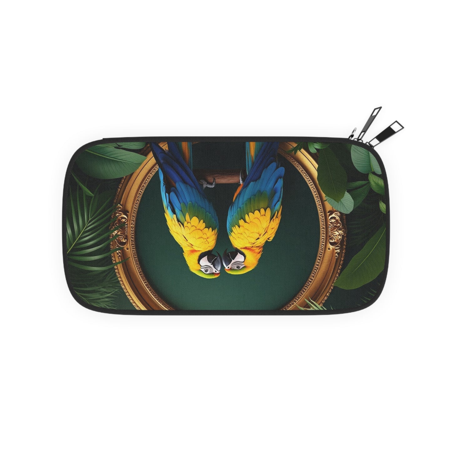 Passport Wallet – Perfect for Travelers & Adventurers / Framed Parrot Pair
