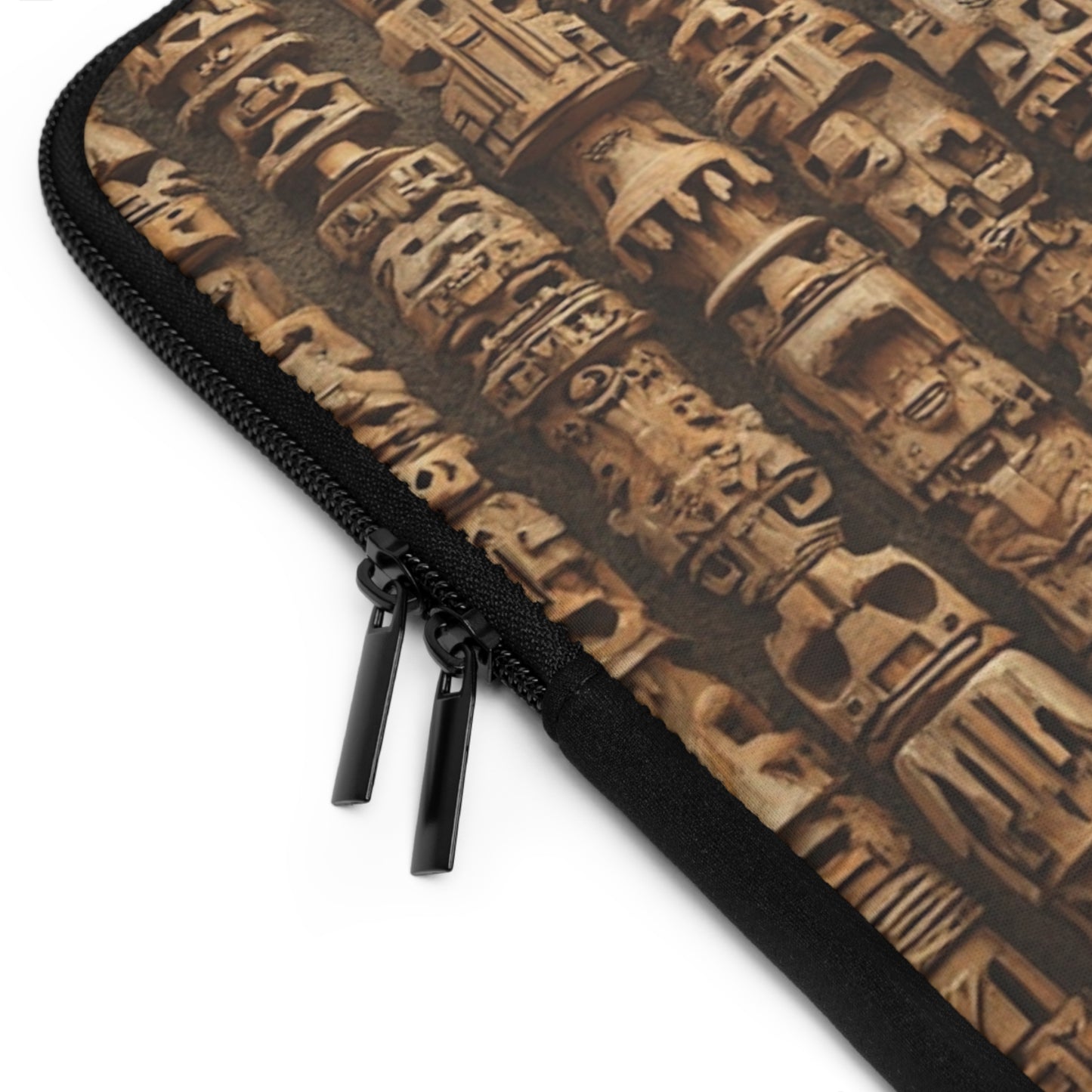 Tropical Laptop Sleeve, 5 Sizes - Perfect for Beach Lovers & Students / Ancient Tiki Totems