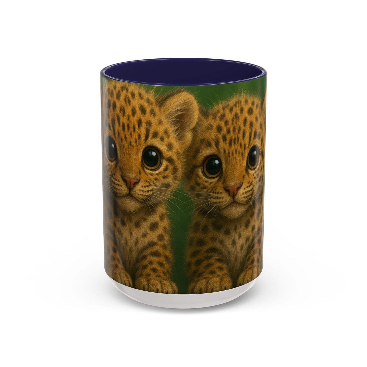 Accent Color Coffee Mug (11, 15oz), 8 Colors - Baby Jaguars