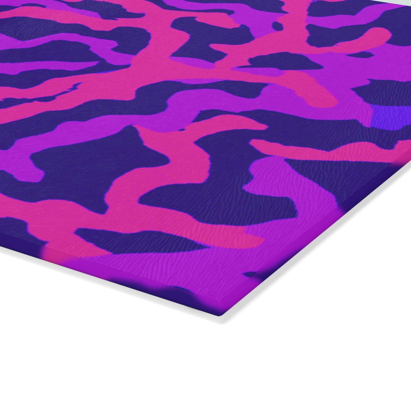 Glass Cutting Board, 2 sizes - Coral Threads/Heatwave