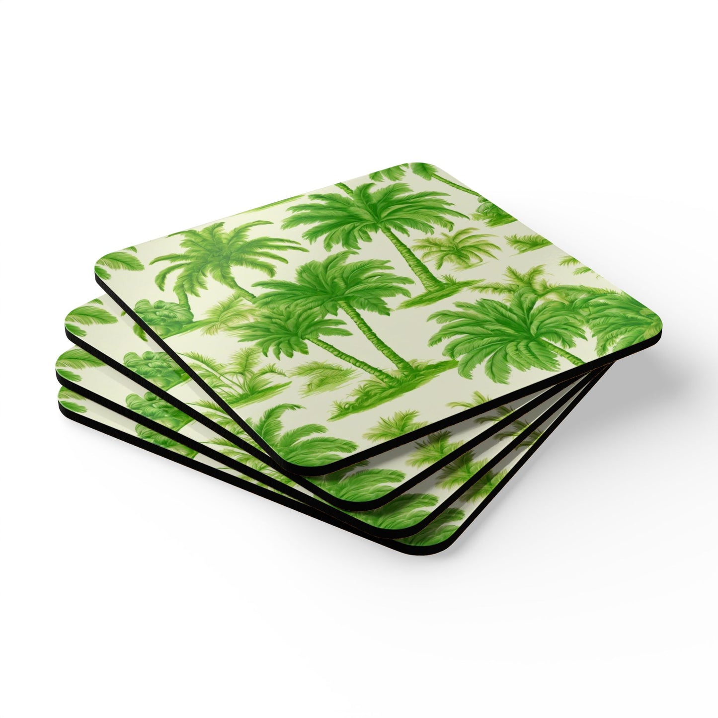 Coaster Set - Playful Palms Toile