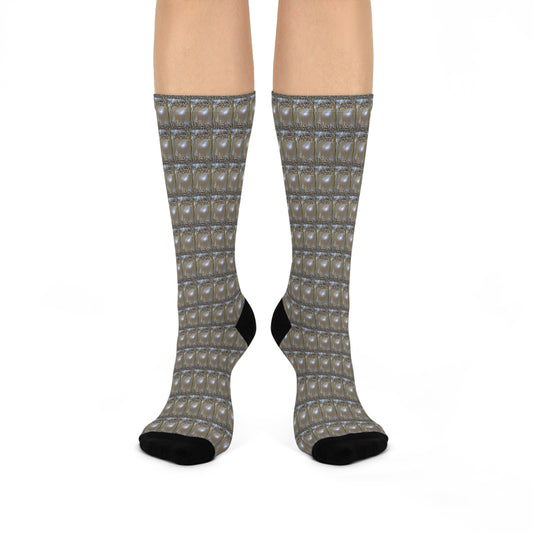 Cushioned Crew Socks - Natural Pearls Dream