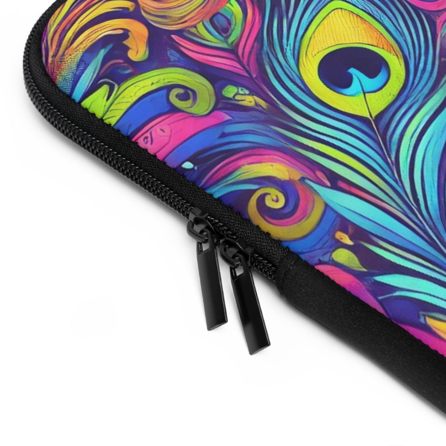 Tropical Laptop Sleeve, 5 Sizes - Perfect for Beach Lovers & Students / Feather Currents
