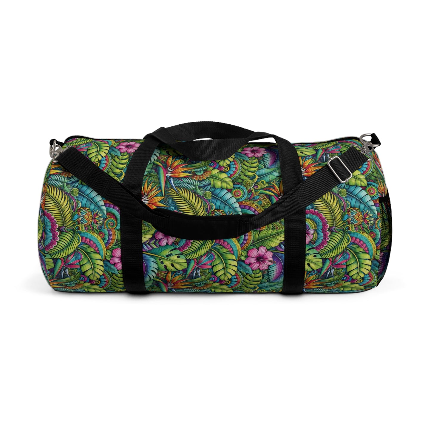Tropical Duffel Bag - Perfect for Travel and Gym / Rainforest Blooms