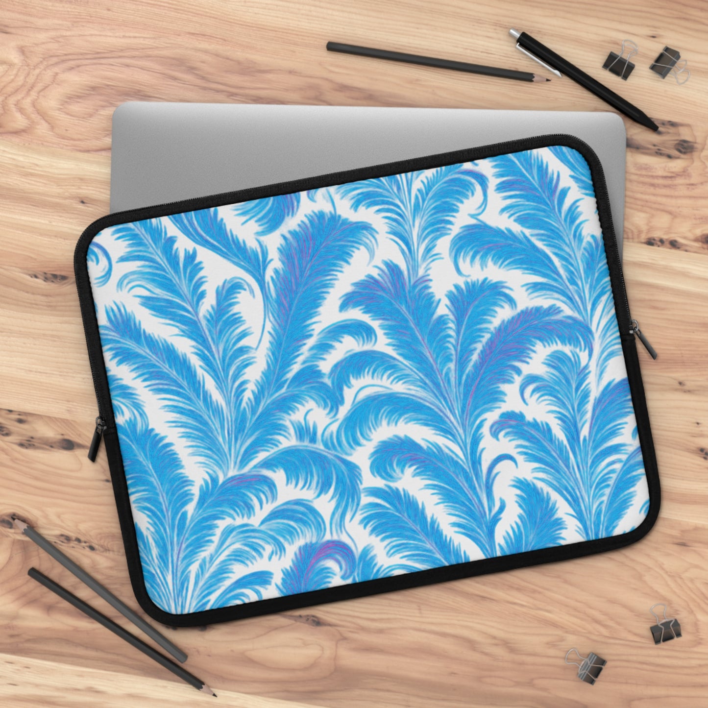 Tropical Laptop Sleeve, 5 Sizes - Perfect for Rainforest Lovers & Students / Rocco Blues