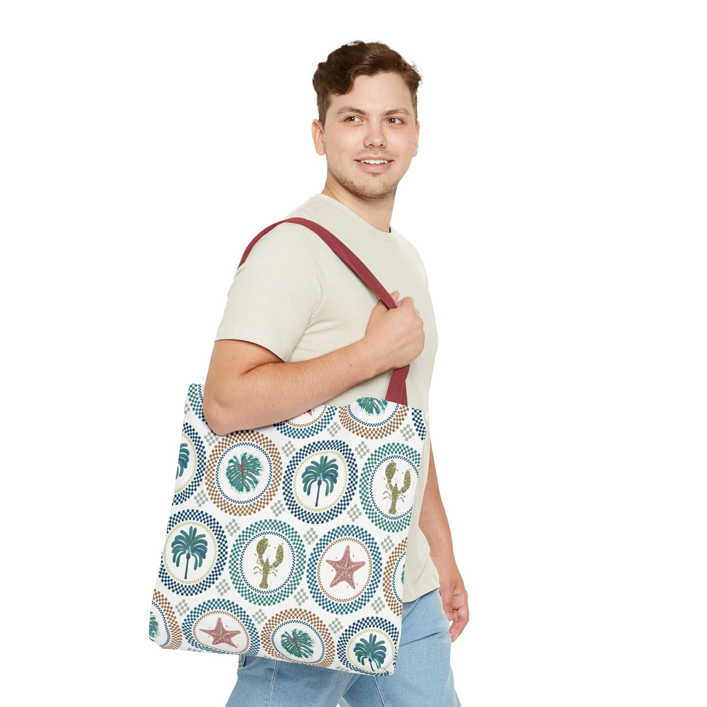 Mosaic Tropi Sealife Tote Bag - 3 Sizes