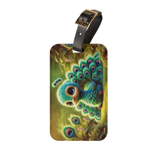 Luggage Tag - Baby Peacock