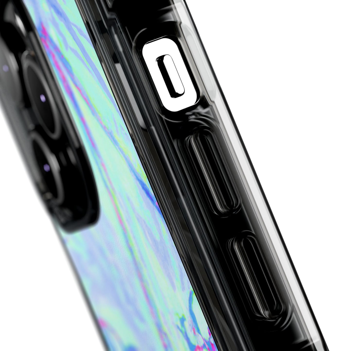 Tropical Doodles/Blue Magnetic Clear Phone Case, Many Models