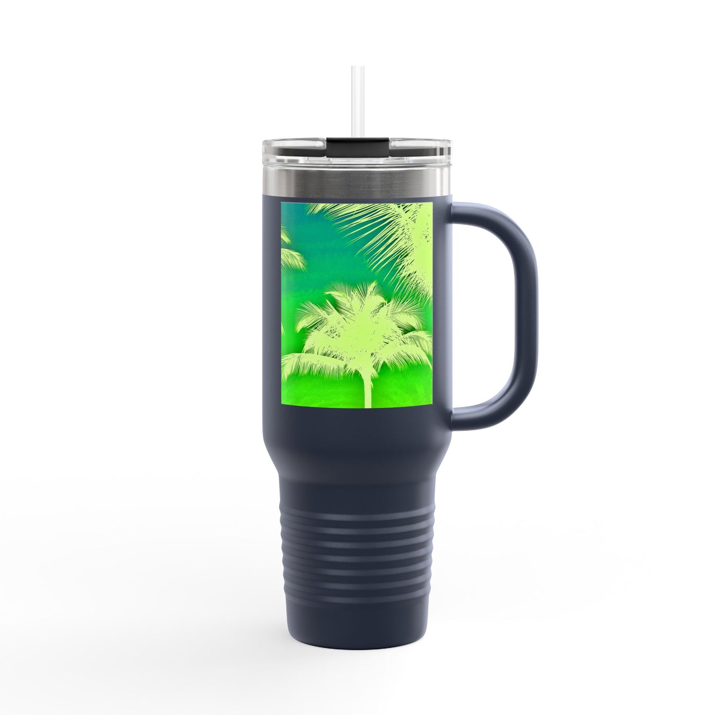 Insulated Travel Mug, 40oz / Palm Glow Green - Perfect for Outdoor Adventures