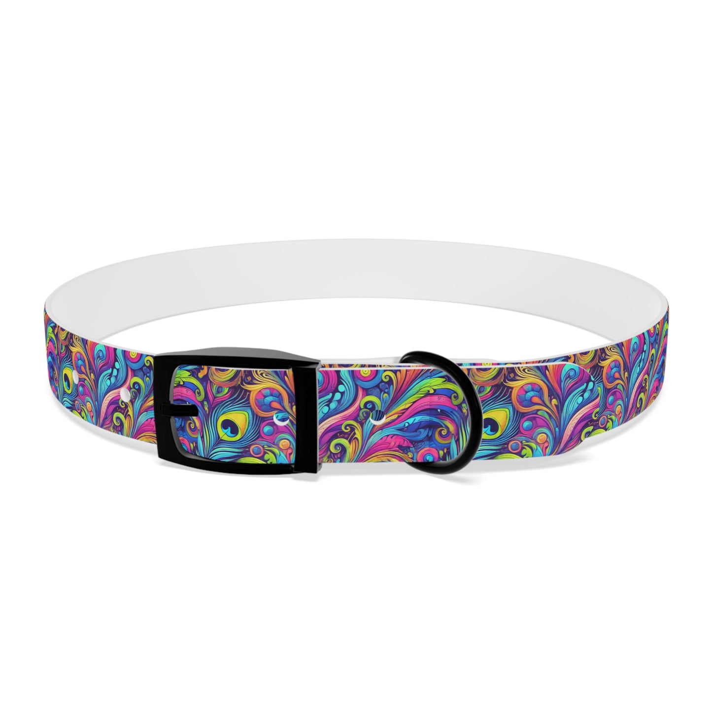 Tropical Dog Collar - Fun and Playful Pet Accessory / Feather Currents Pop