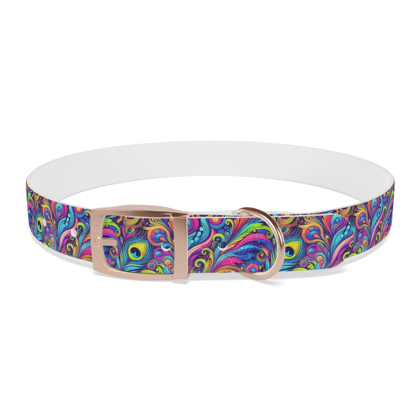 Tropical Dog Collar - Fun and Playful Pet Accessory / Feather Currents Pop