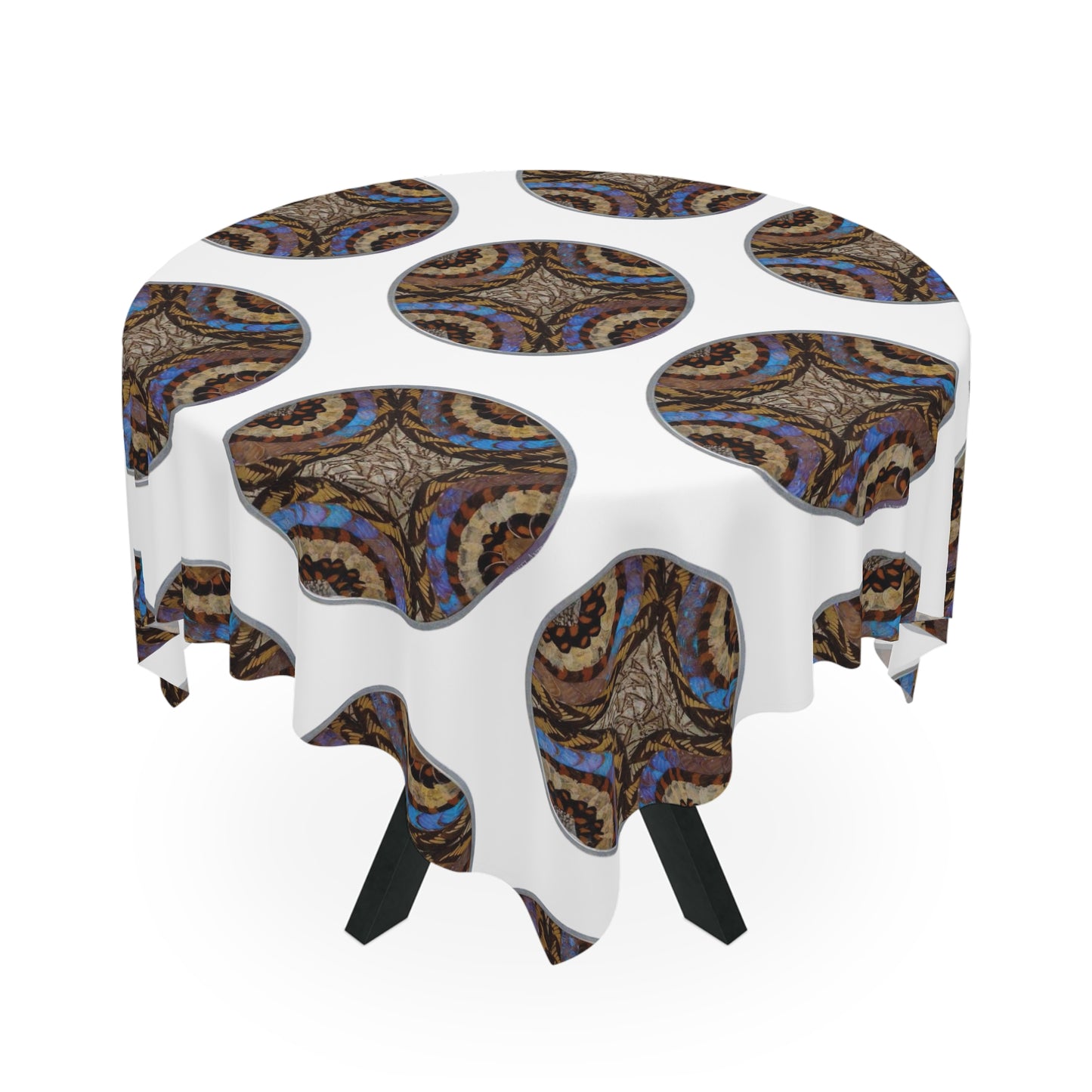 Real Butterfly Wing Plate ~ Square Tablecloth, 55" x 55"