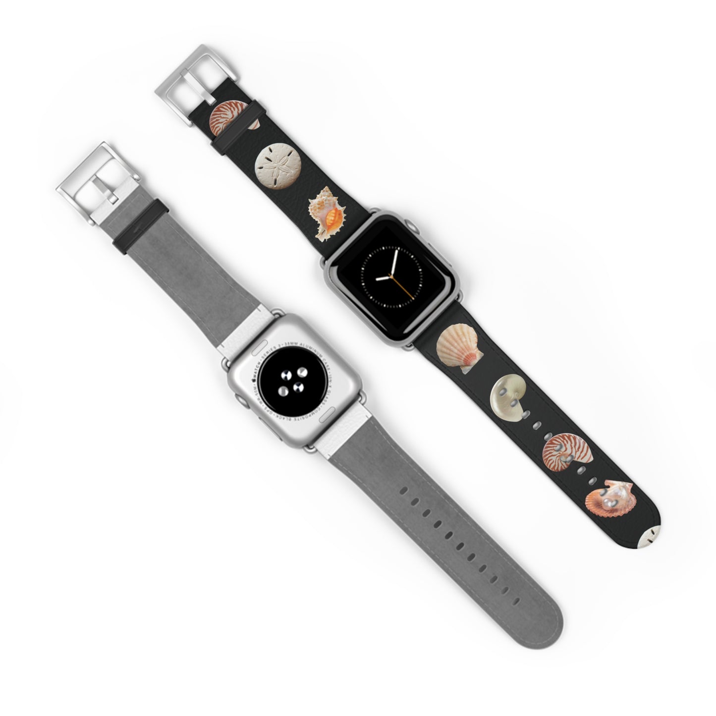 Apple Watch Band - Mixed REAL Seashells/Black