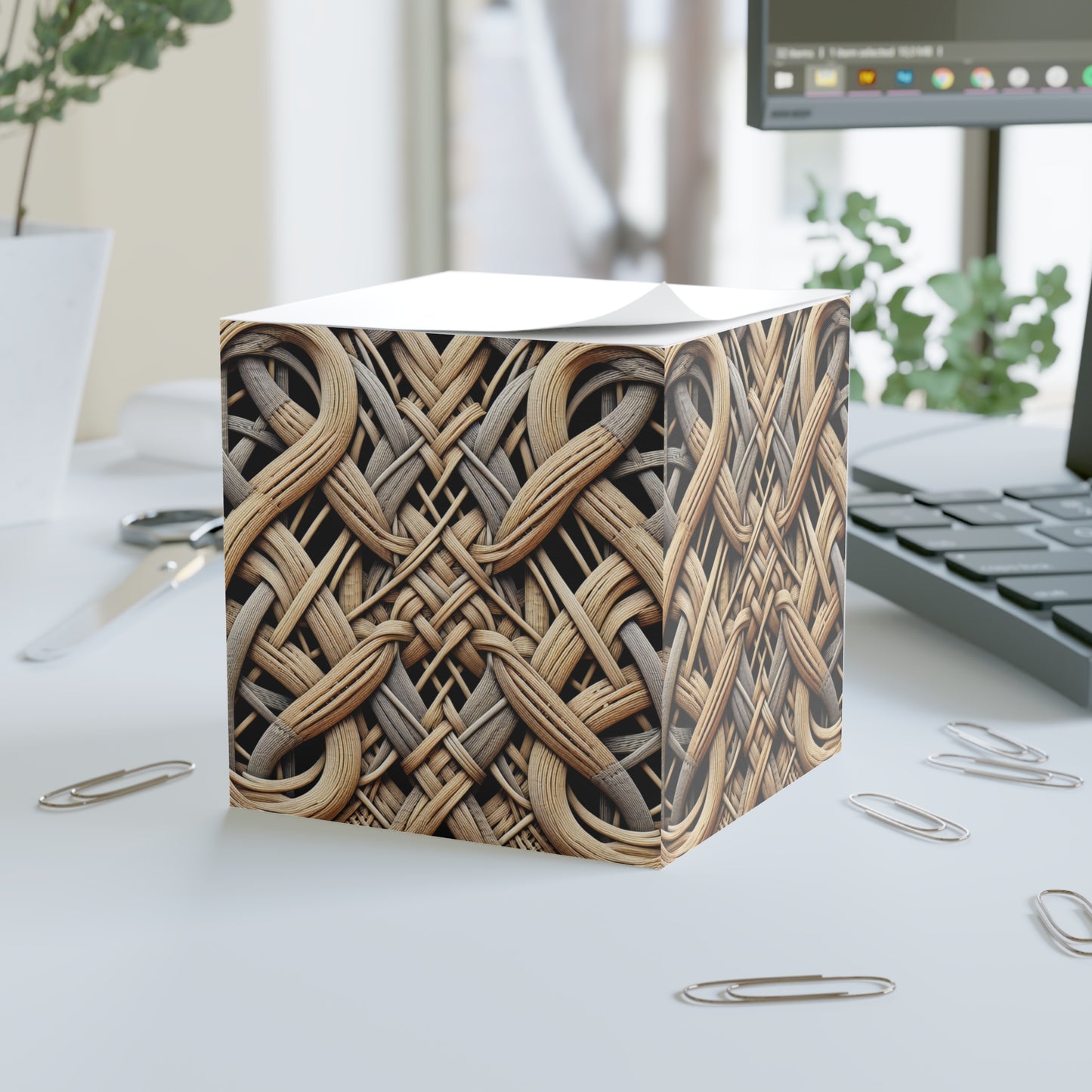 Note Cube - Beach Wicker