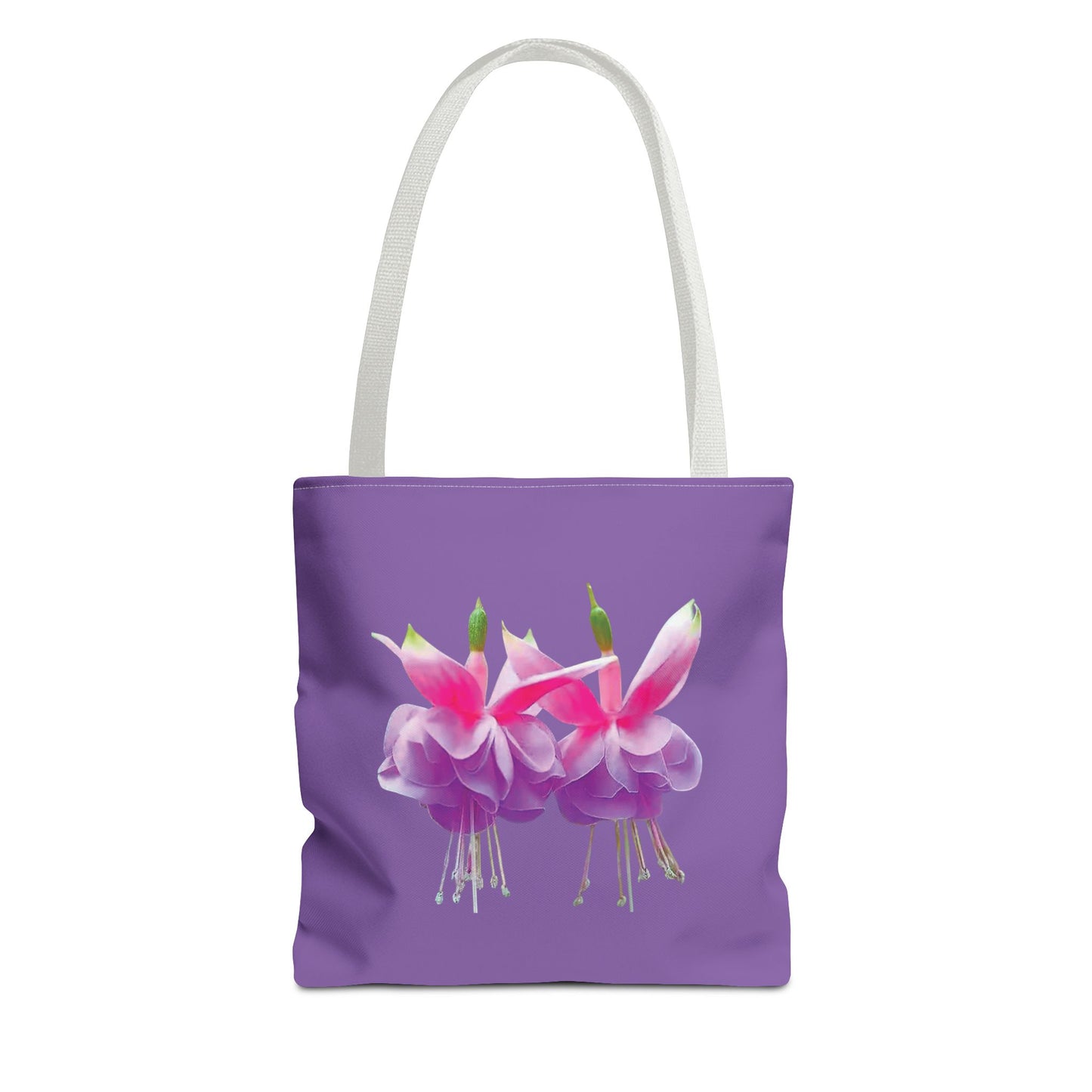 Tropical Real Two Fuchsias/Lt. Purple Tote Bag - 3 Sizes