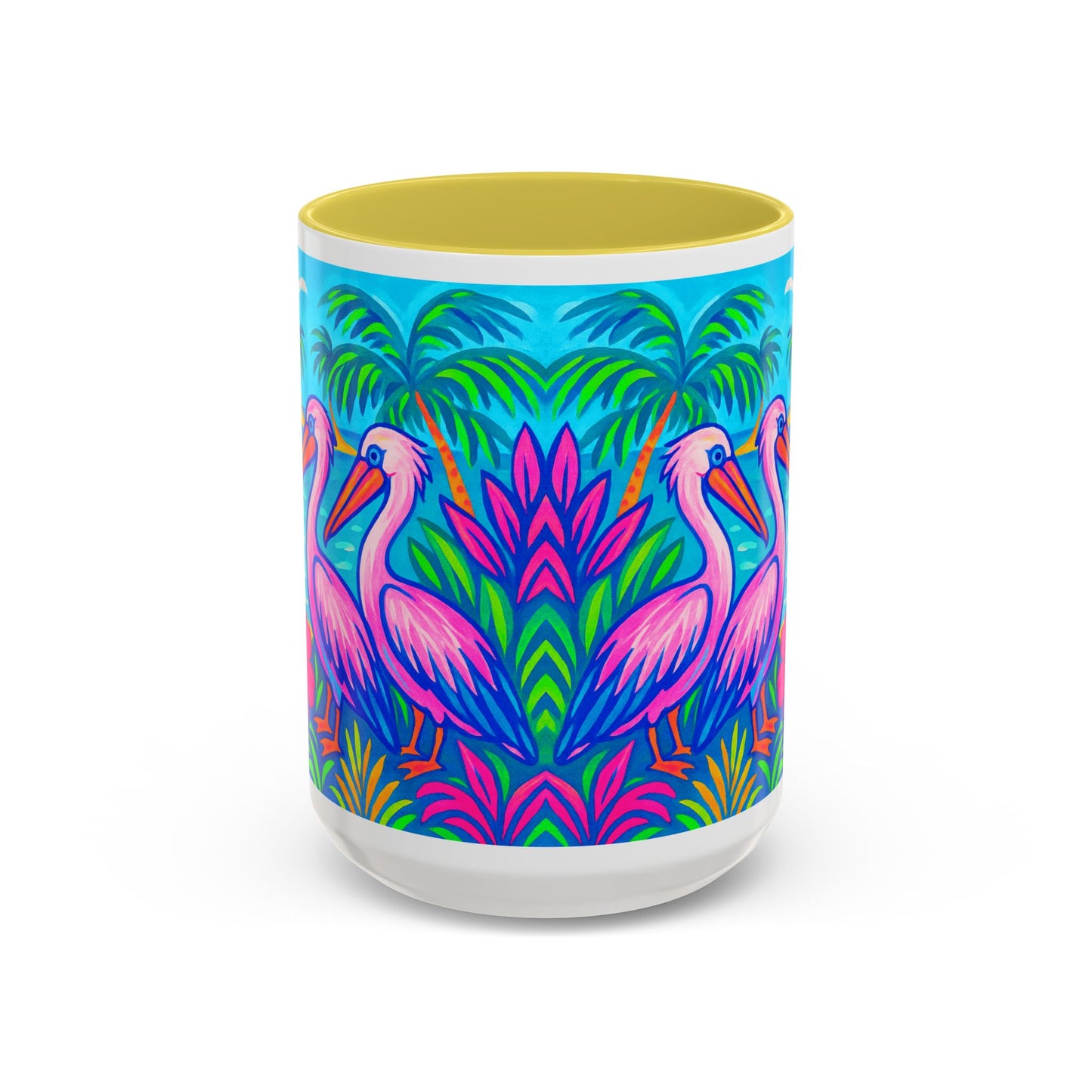 Accent Color Coffee Mug, Many Colors - 11oz & 15oz / Pelican Party