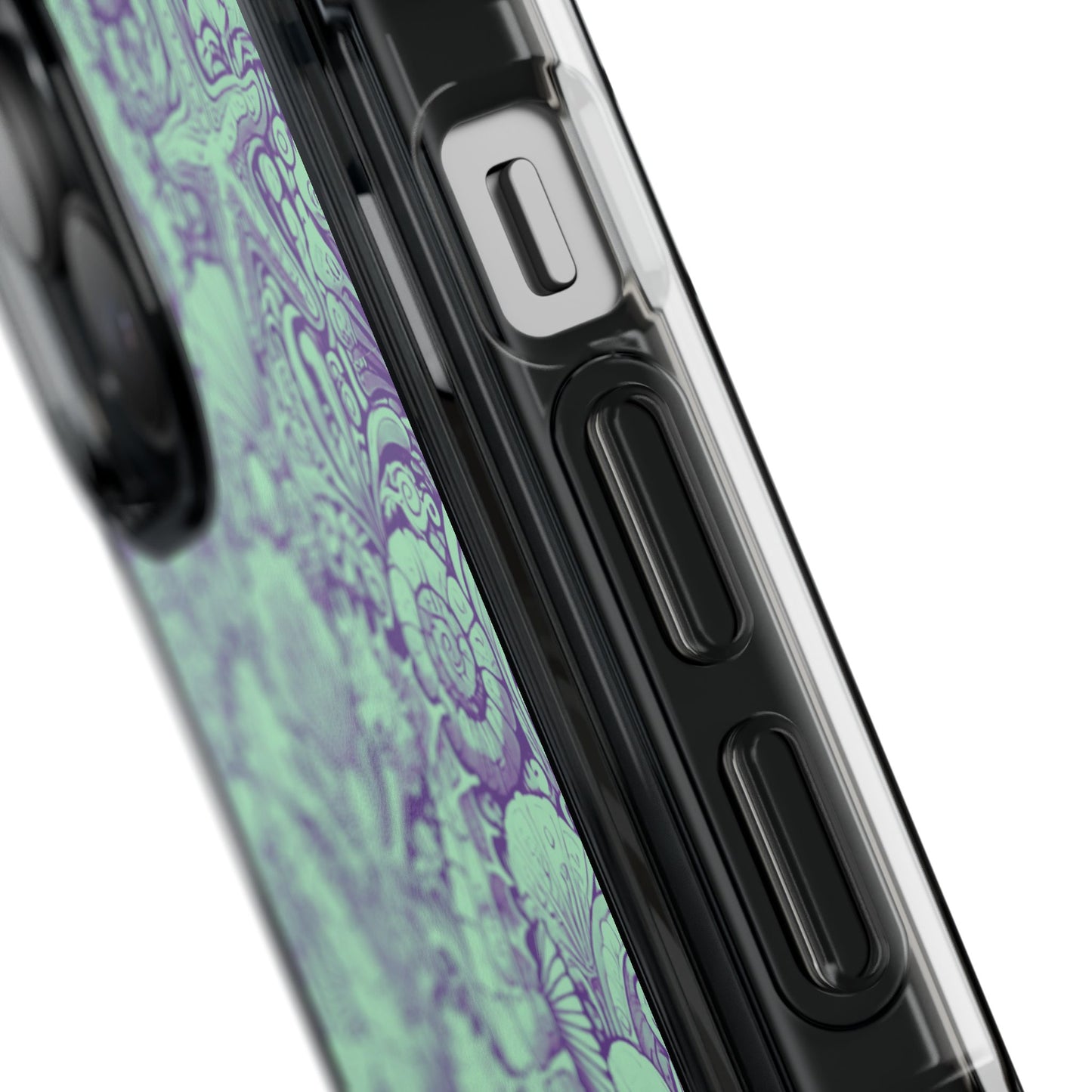 Seahorses/Minty Magnetic Clear Phone Case, Many Models