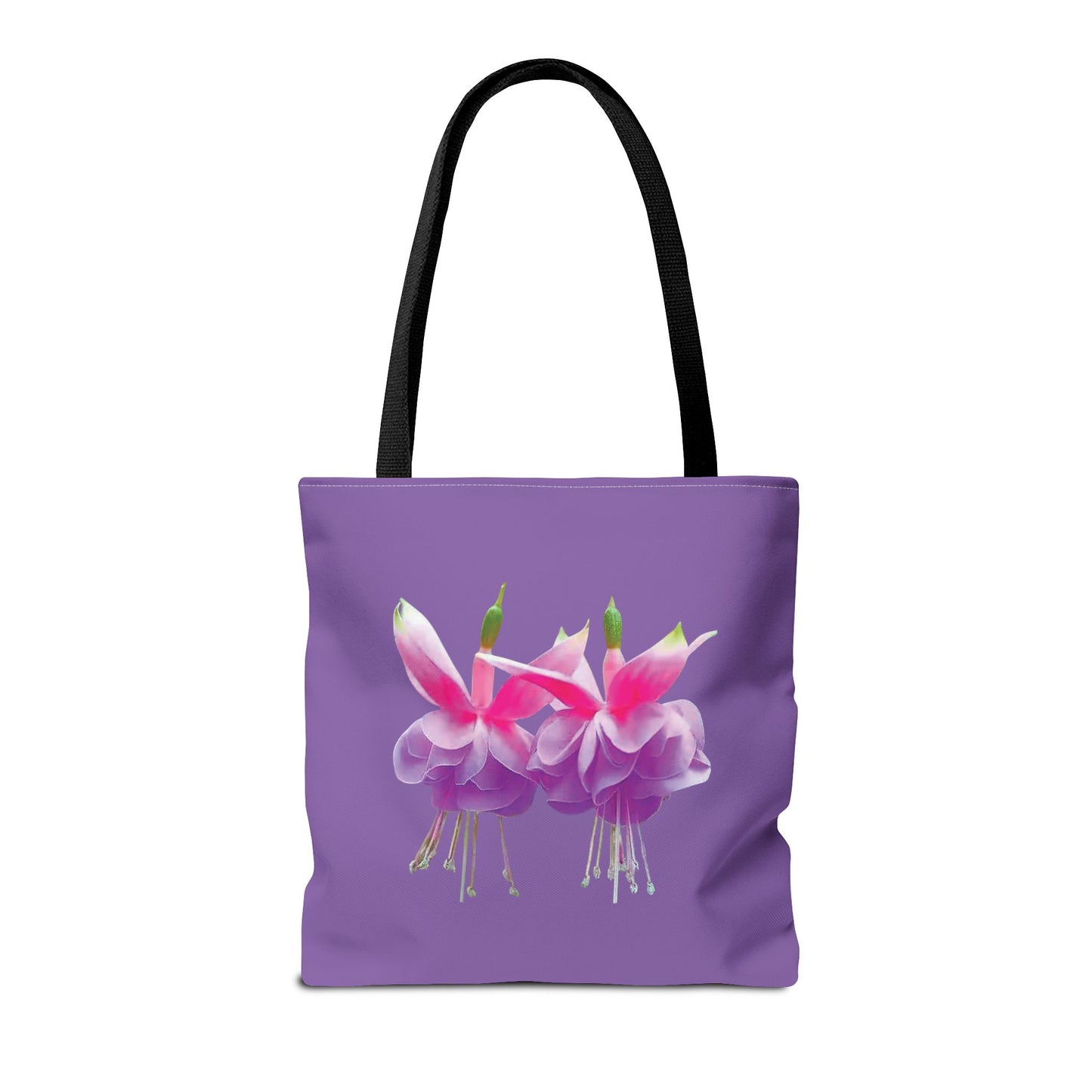 Tropical Real Two Fuchsias/Lt. Purple Tote Bag - 3 Sizes