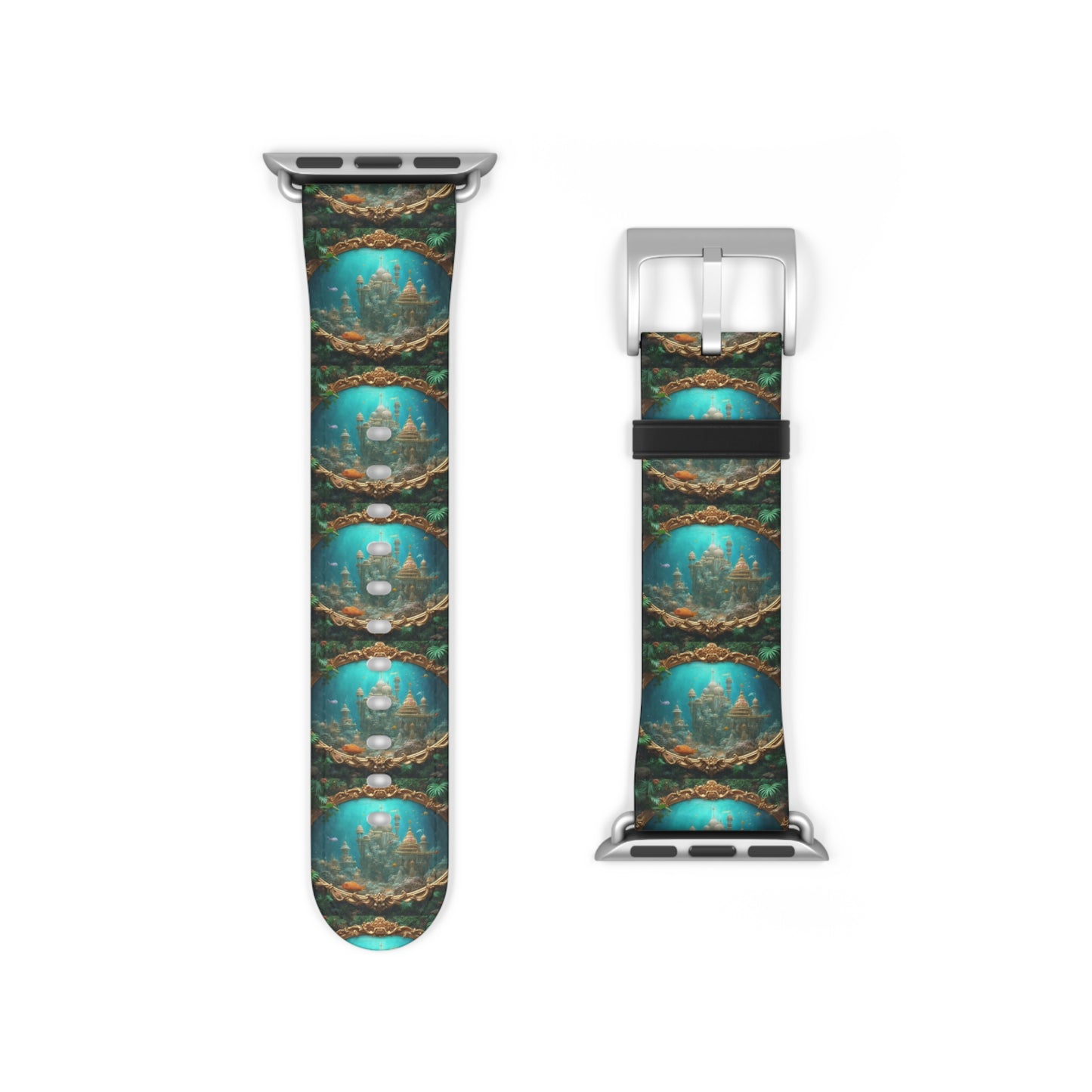 Apple Watch Band - Mermaid Palace, Aegean Sea, Vertical
