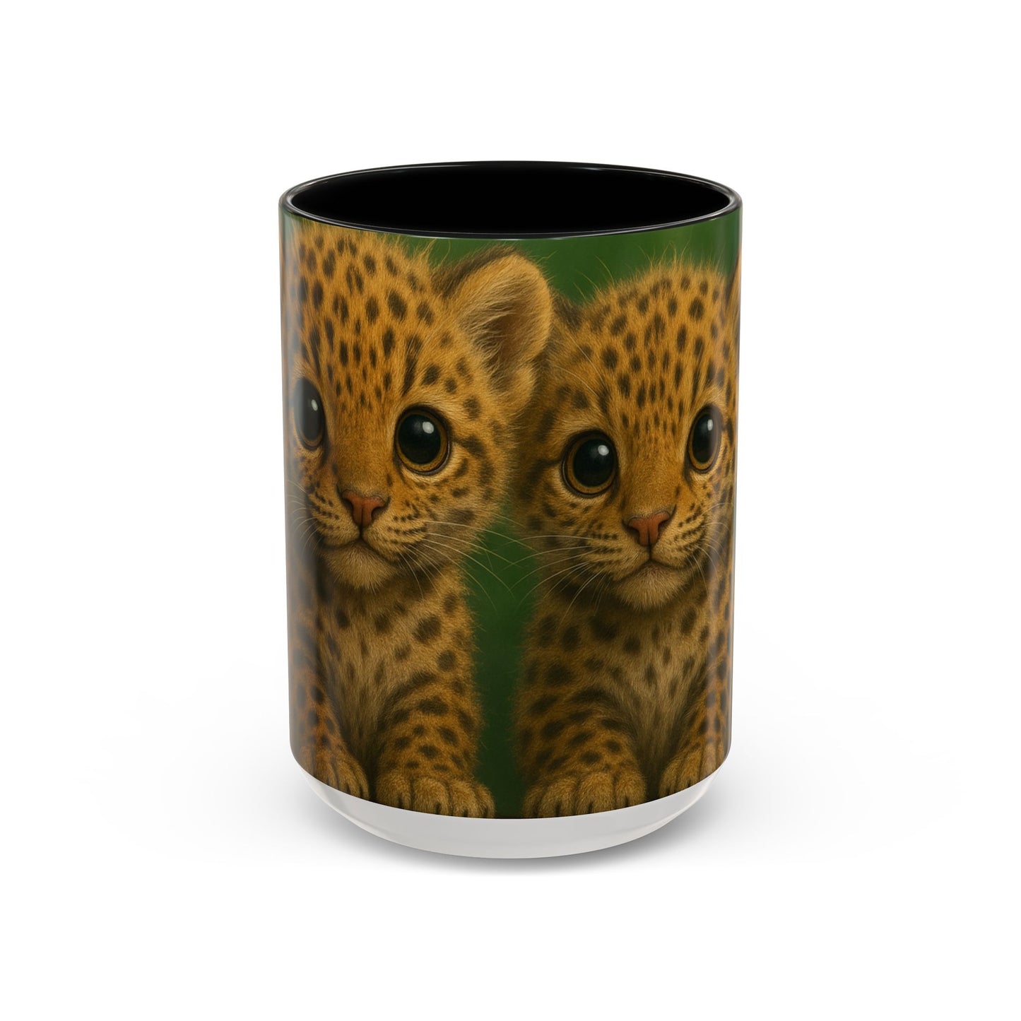 Accent Color Coffee Mug (11, 15oz), 8 Colors - Baby Jaguars