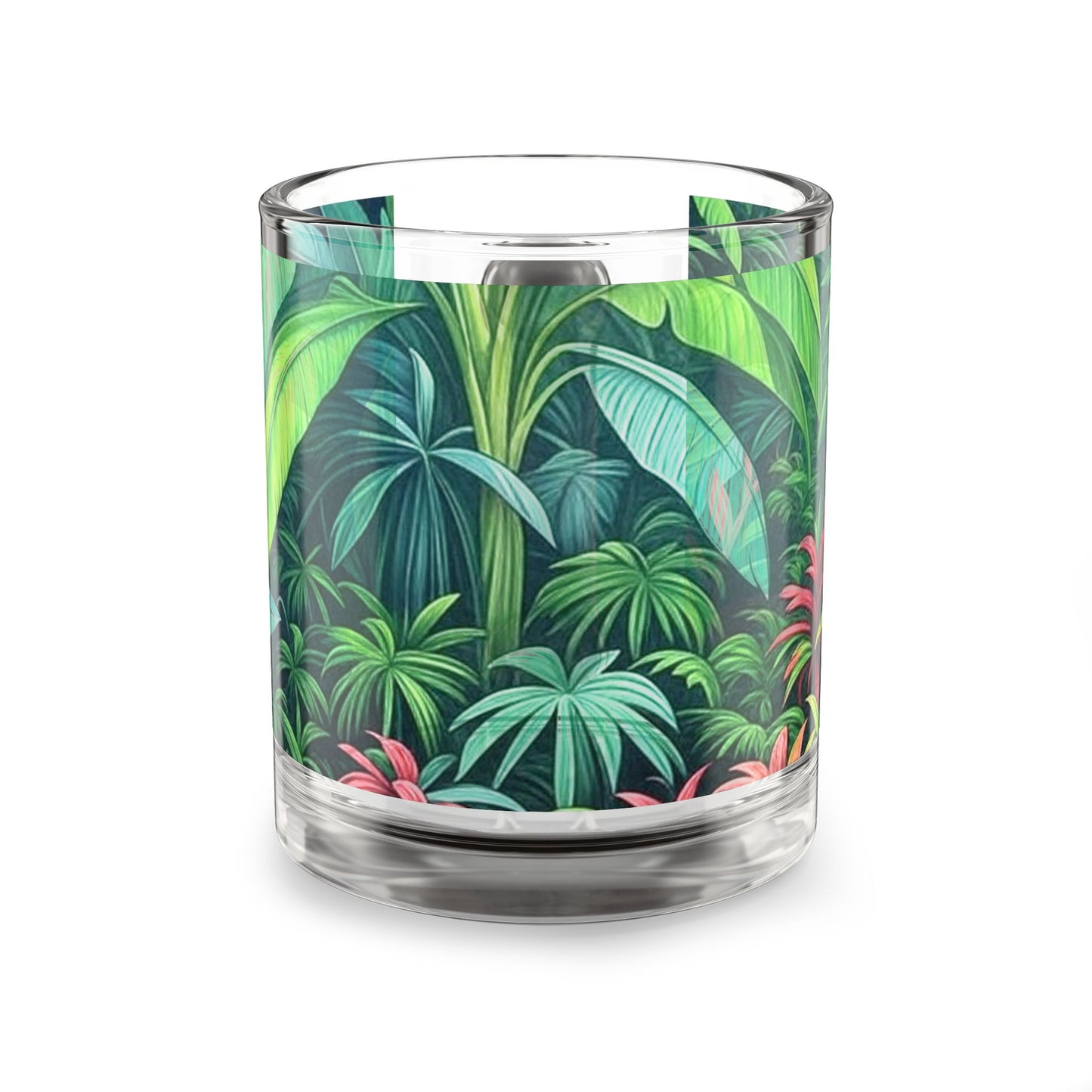 Tropical Glass Mug - 10oz Coffee Cup / Sleeping Spot