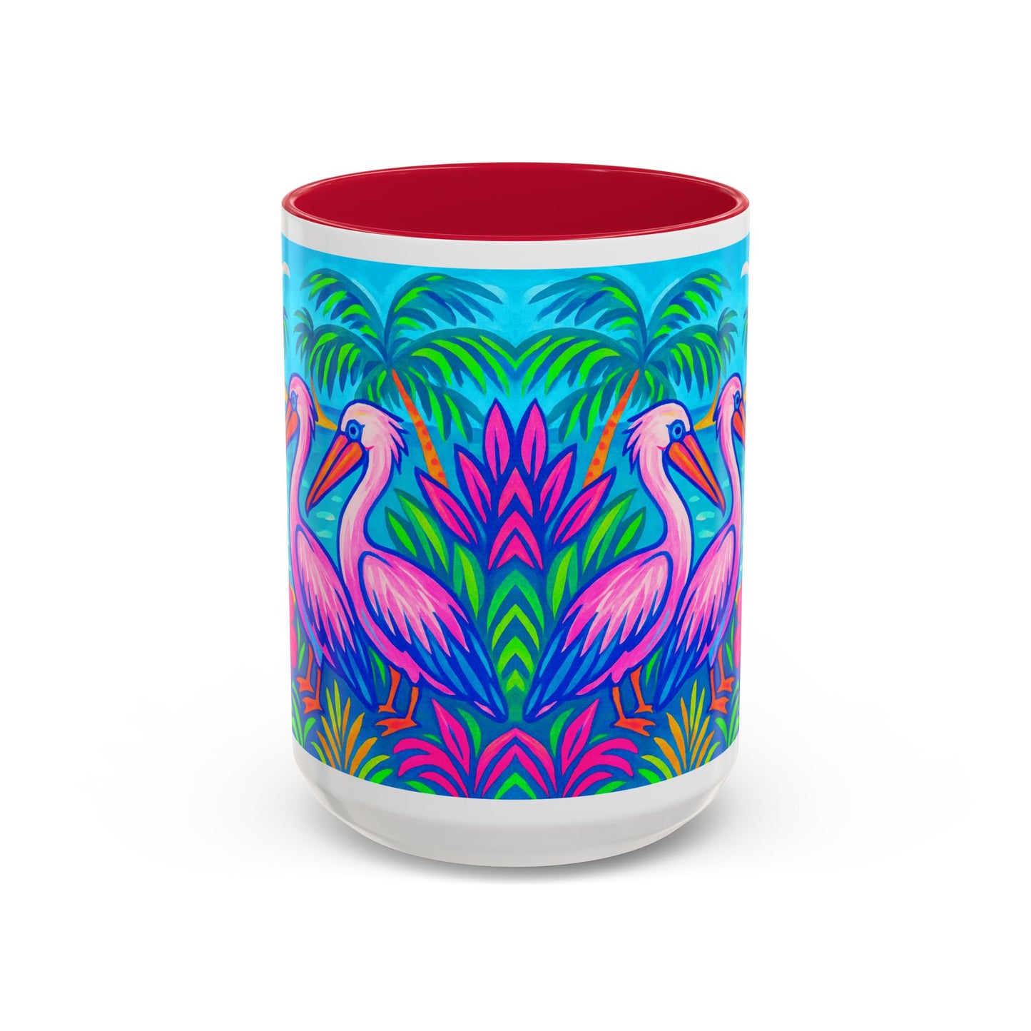 Accent Color Coffee Mug, Many Colors - 11oz & 15oz / Pelican Party