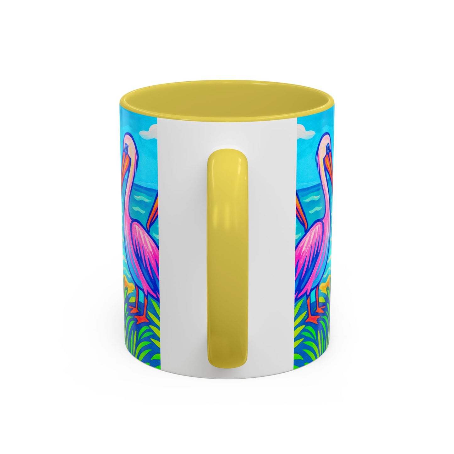 Accent Color Coffee Mug, Many Colors - 11oz & 15oz / Pelican Party