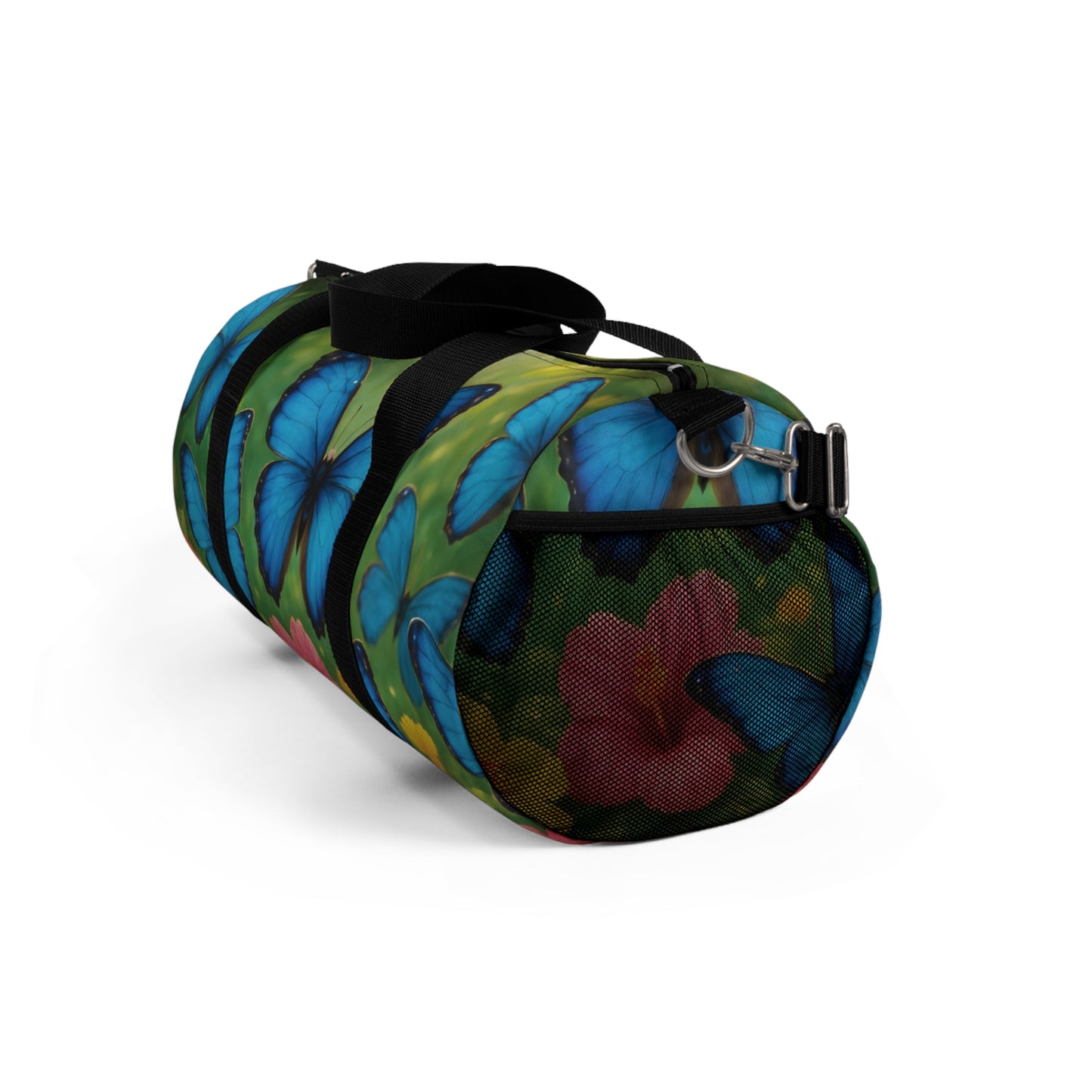 Tropical Rainforest Duffel Bag - Perfect for Travel and Gym / Morpho Butterlfy Flight
