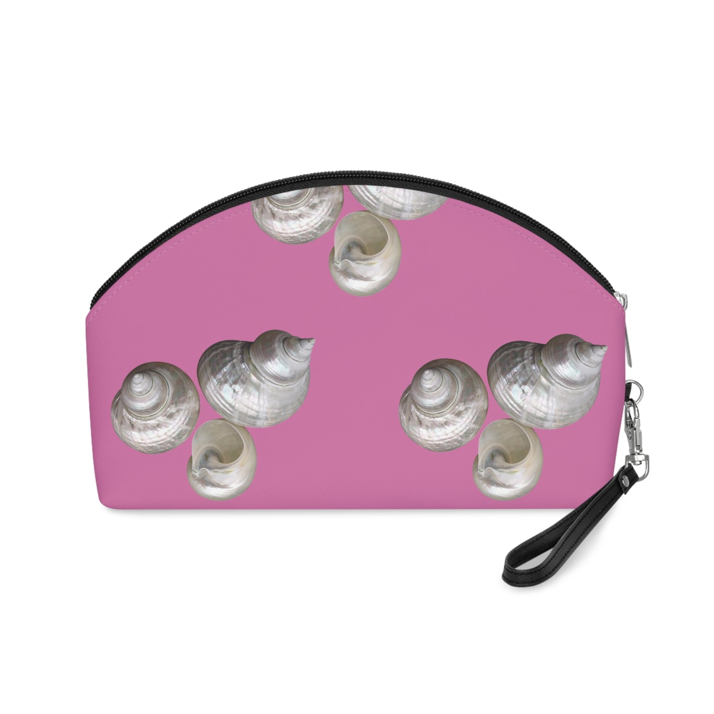 Makeup Bag - White Nautilus Trio, pink