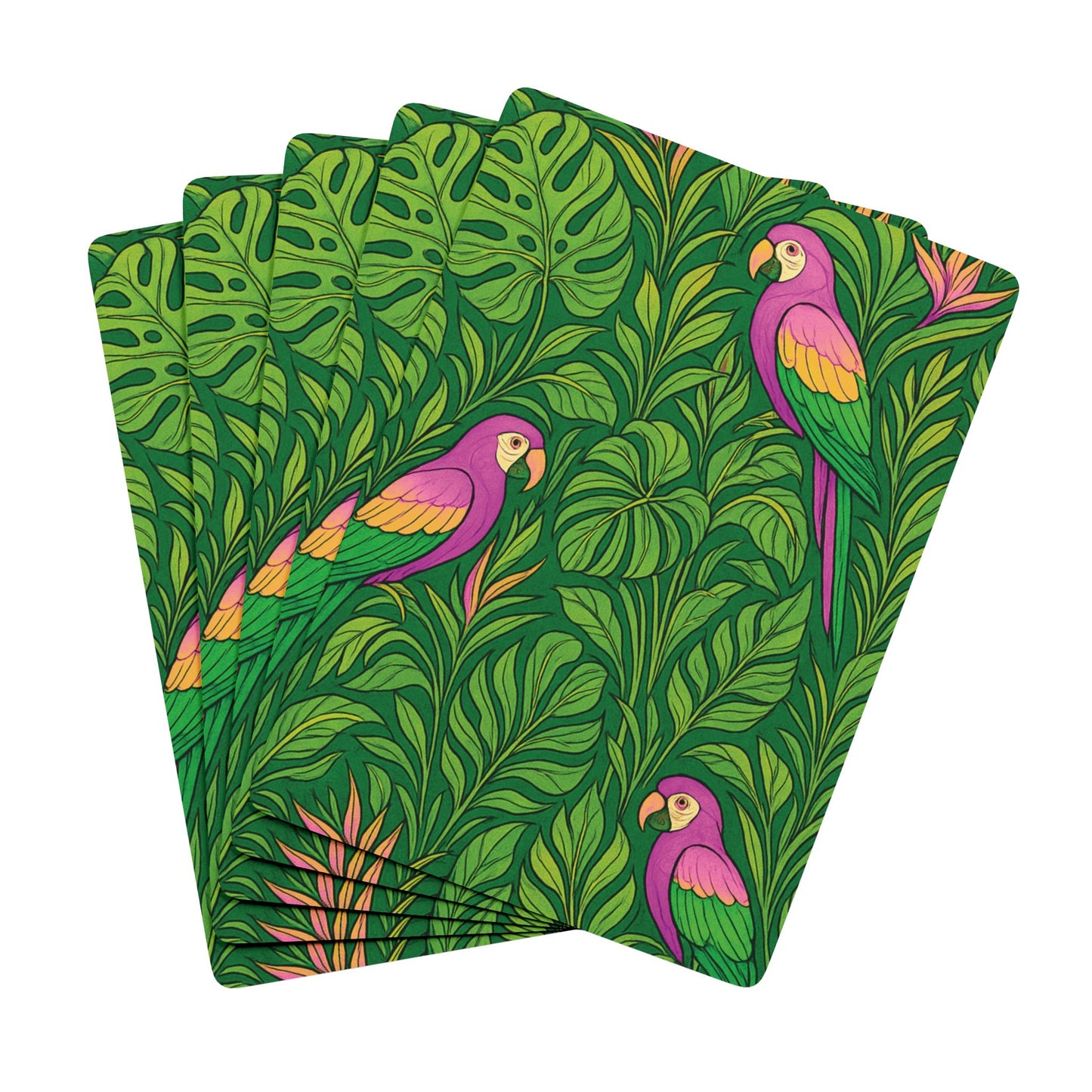 Poker Playing Cards - Parrot Family/Pink