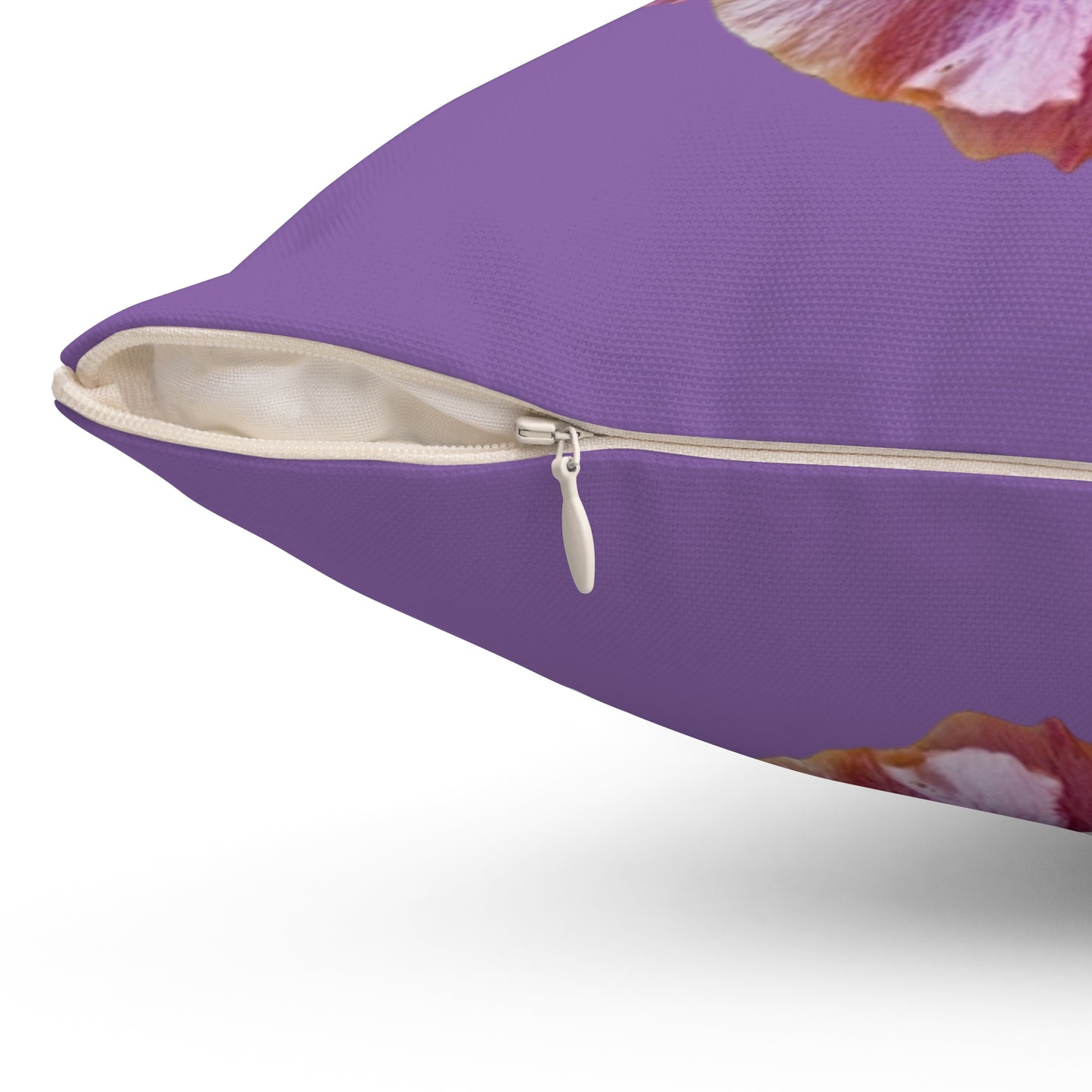 Decorative Pillow - Accent Cushion, 4 Sizes / Photo Purple Hibiscus, Lt. Purple