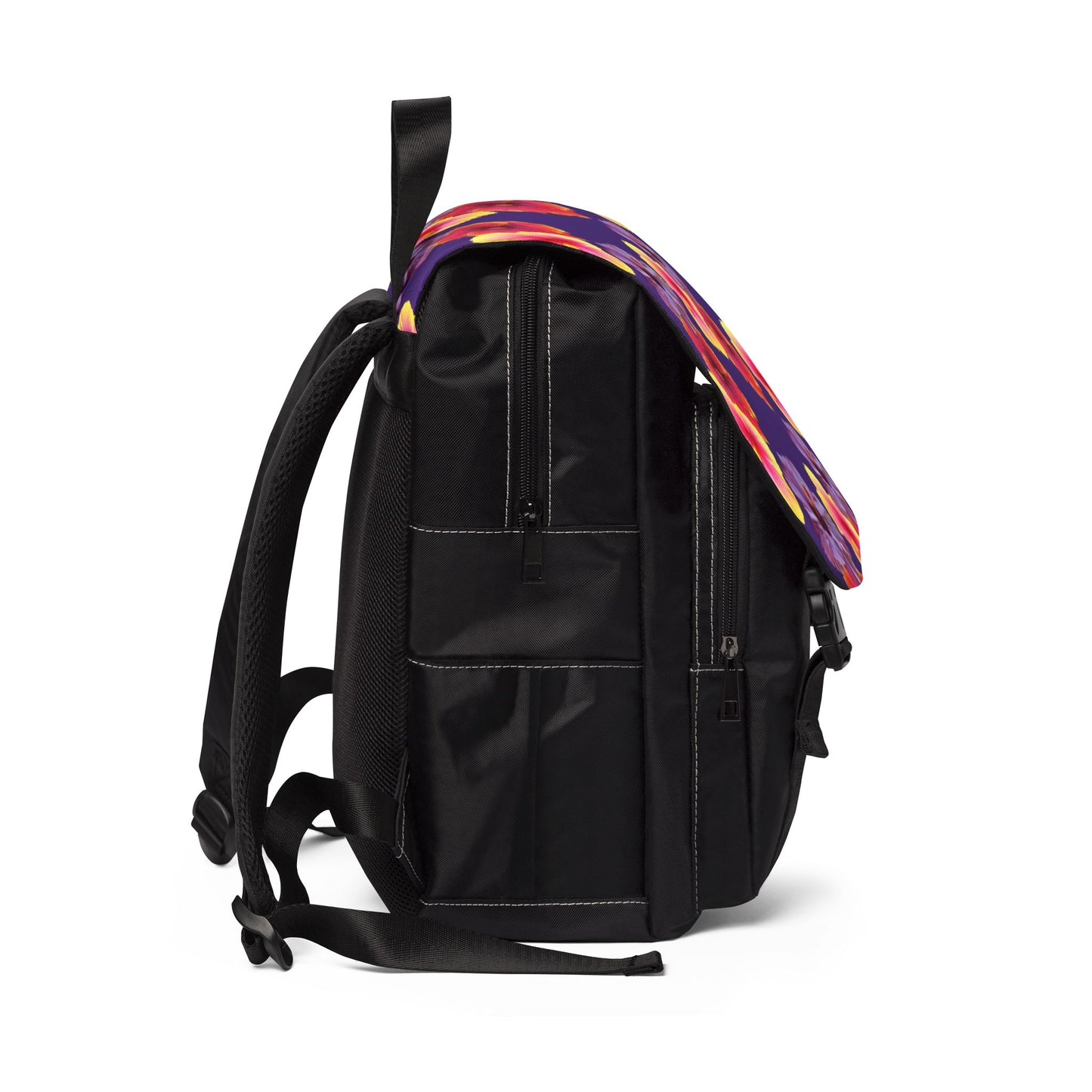 Hibiscus Flowers Trio/Purple Casual Backpack - Perfect for Everyday Adventures