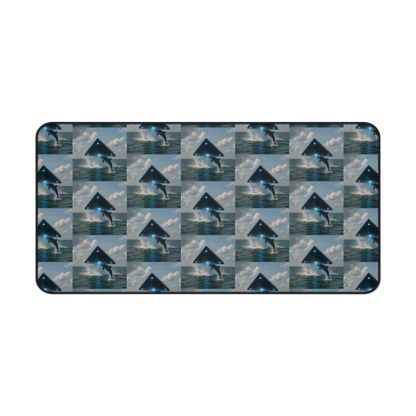 Tropical Mouse Pad/Desk Mat, 3 Sizes - Perfect for Home Office / UFO and Dolphin