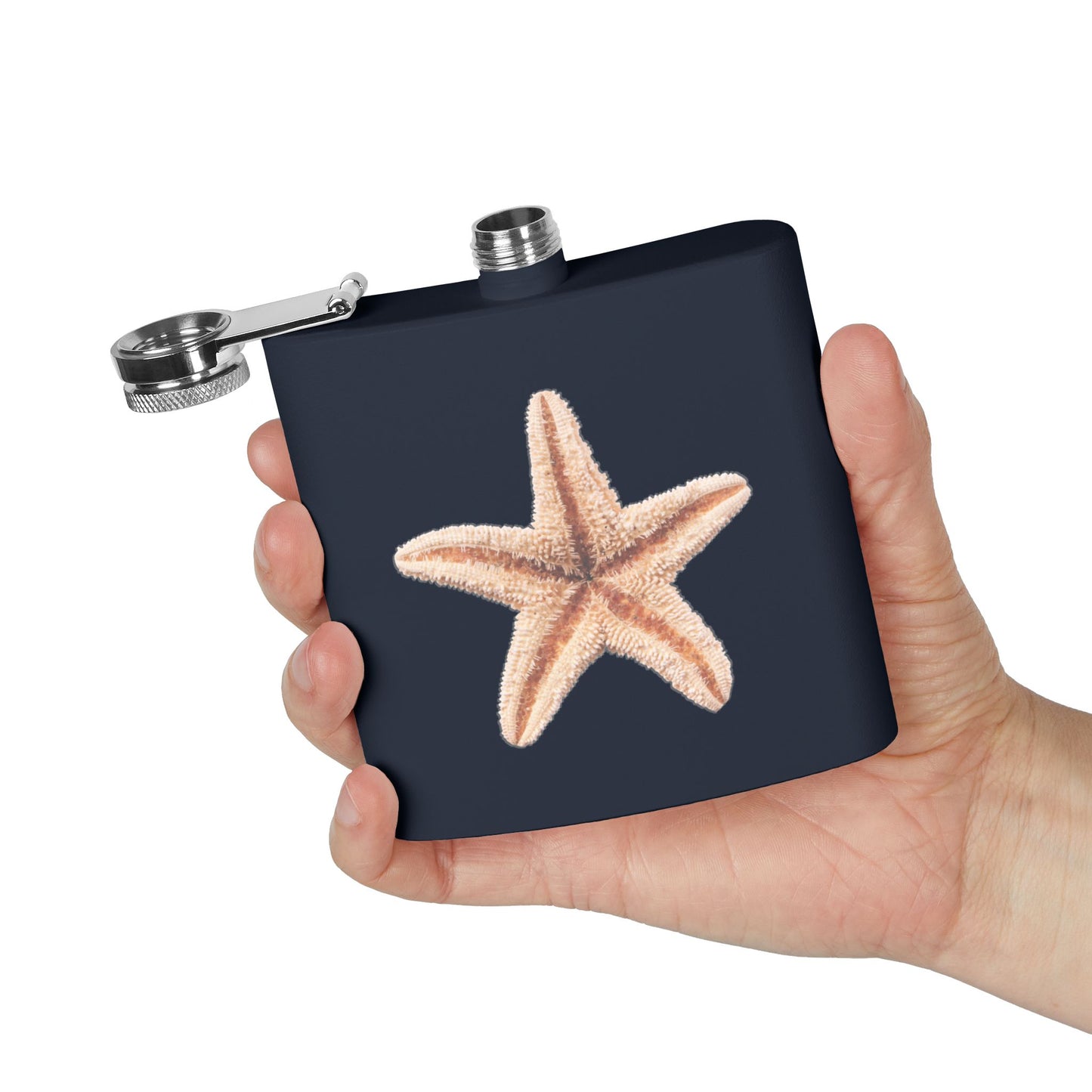 Tropical Stainless Steel 6 oz. Flask, Many Colors  – Real Starfish