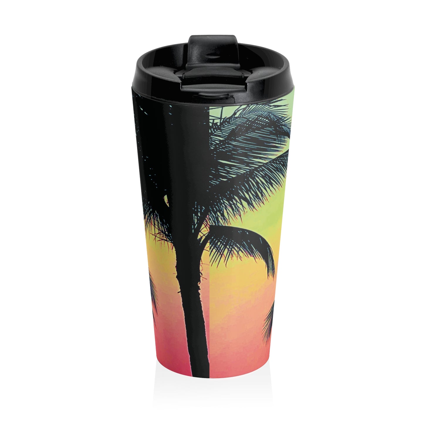15 oz. Stainless Steel Travel Mug / Palm Glow Sangria