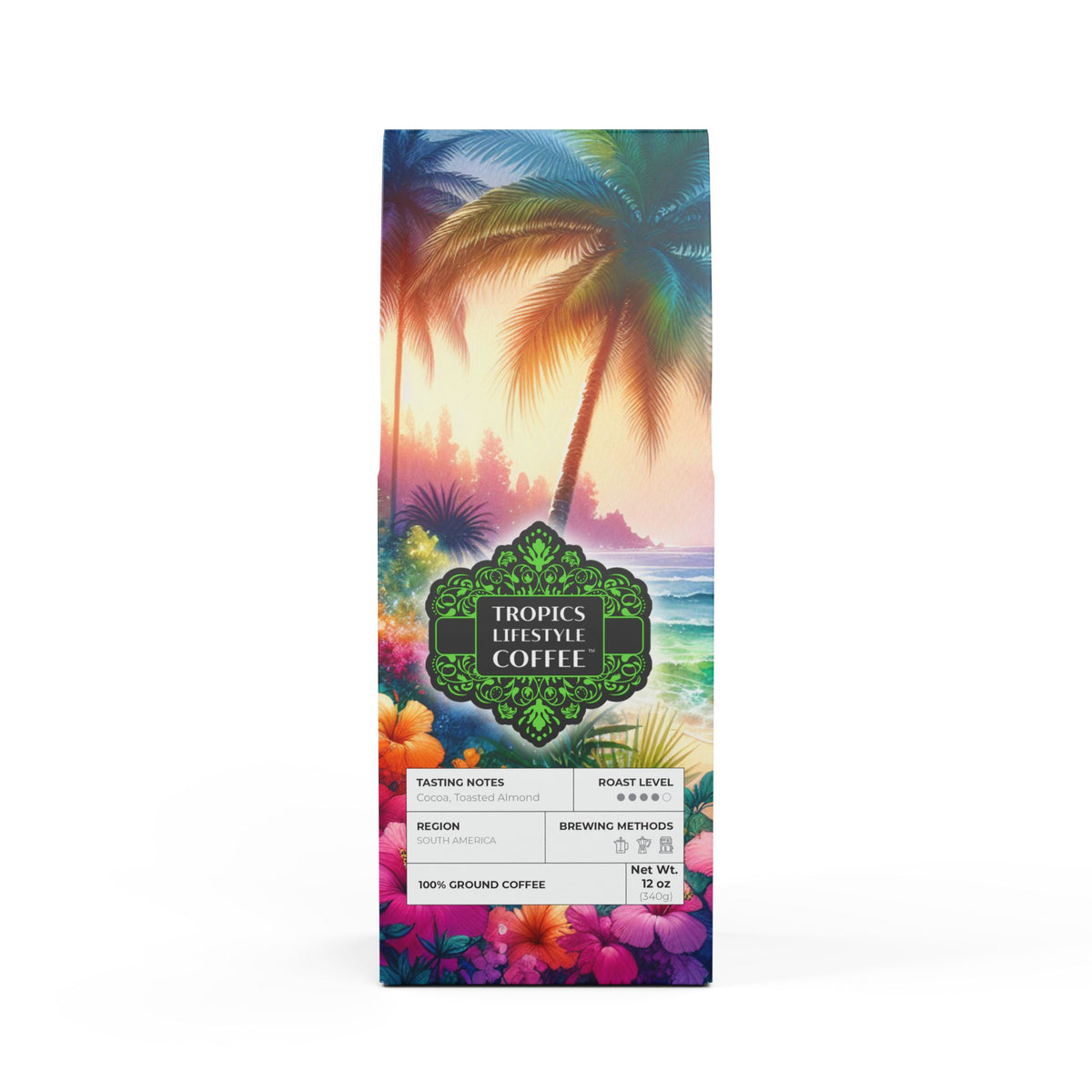 Midnight Surf Blend™ (Medium-Dark Roast) Specialty Grade Craft Coffee / Bay of Peace
